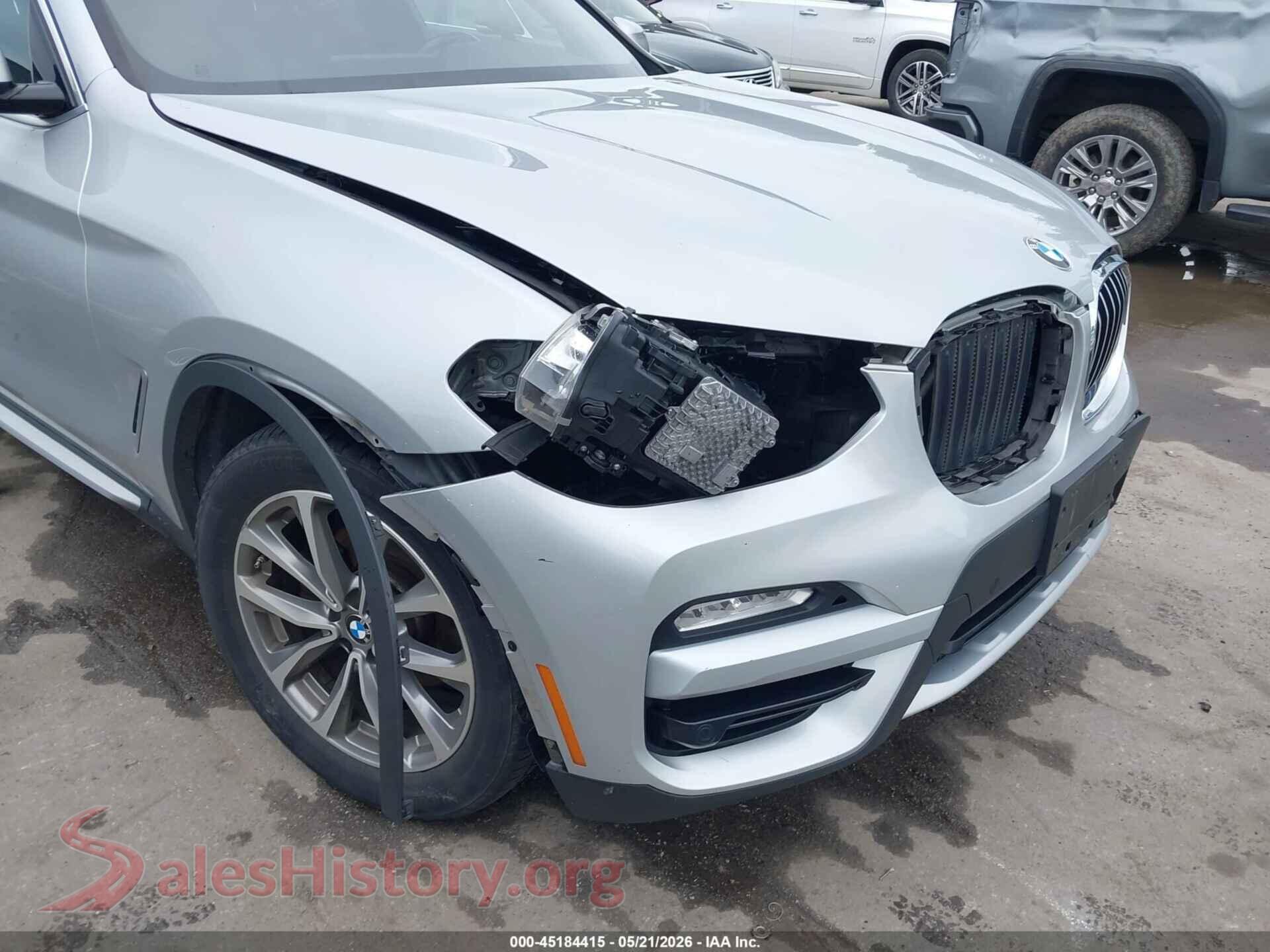 2019 BMW X3 VIN 5UXTR9C52KLD98748, auction photo 18