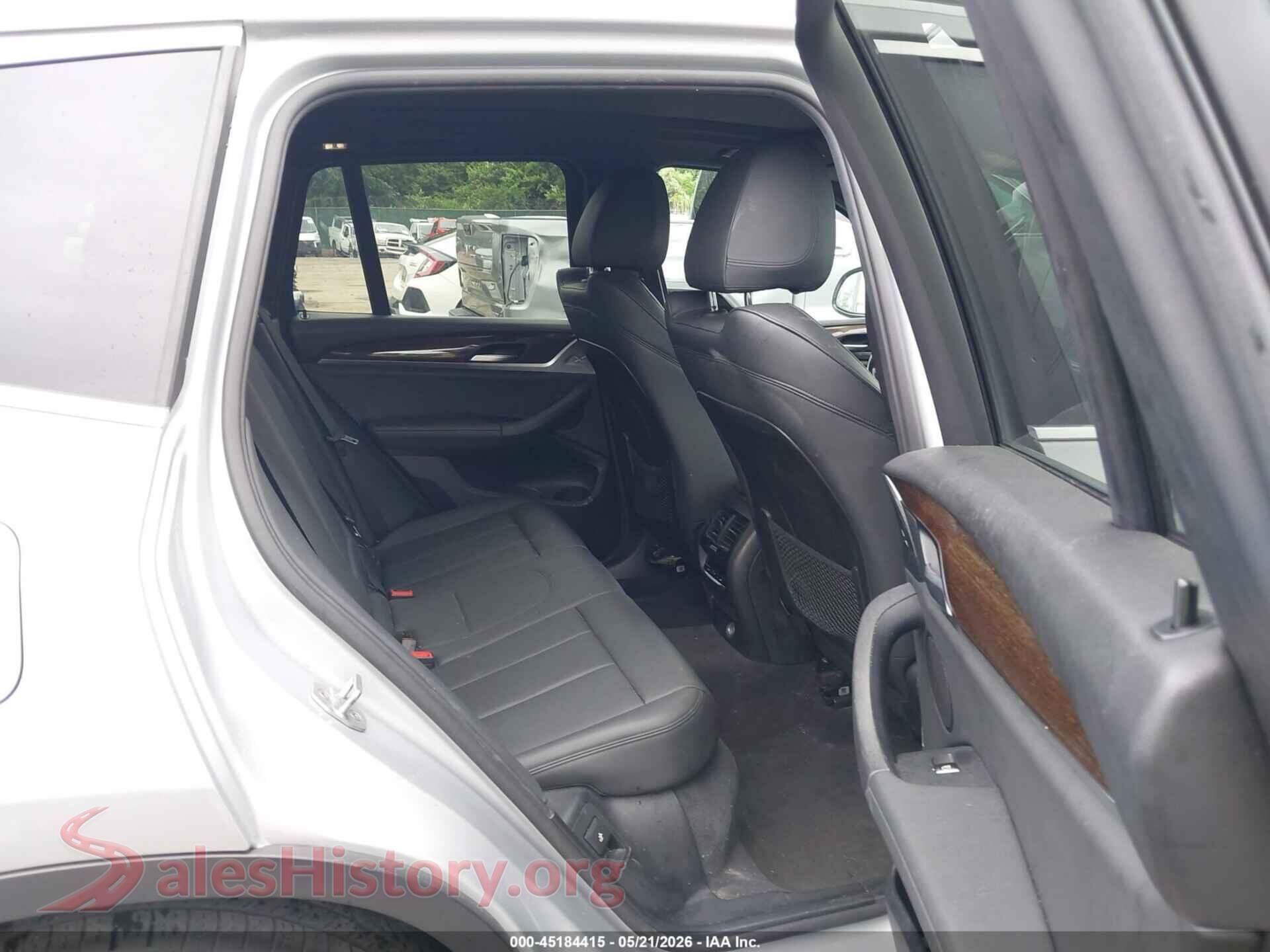 2019 BMW X3 VIN 5UXTR9C52KLD98748, front passenger side