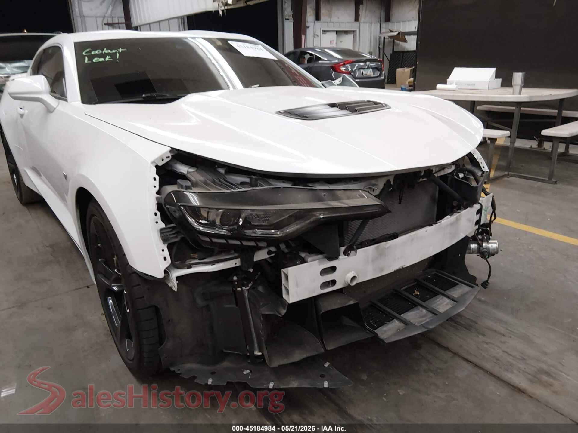 2019 CHEVROLET CAMARO VIN 1G1FH1R73K0123148, rear passenger side