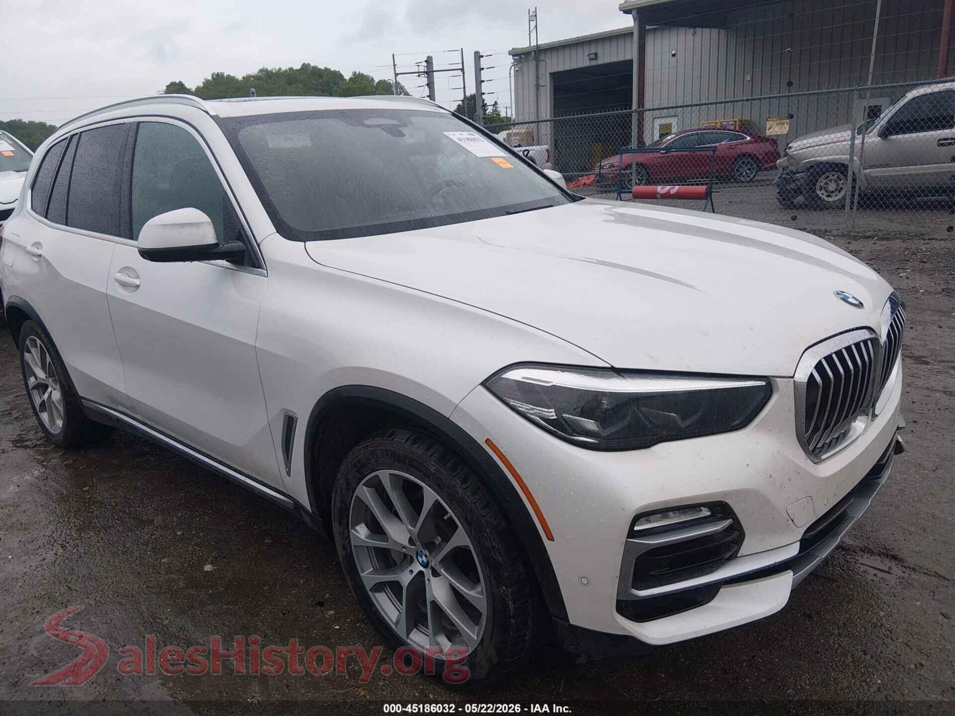 2020 BMW X5 VIN 5UXCR6C09L9B45699, auction photo