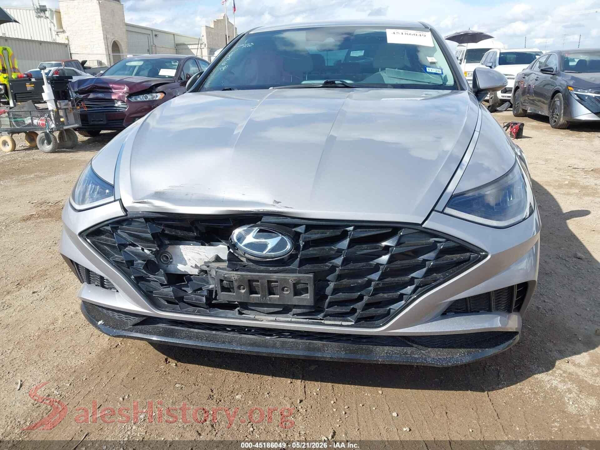 2023 HYUNDAI SONATA VIN KMHL64JA8PA278168, damage close-up