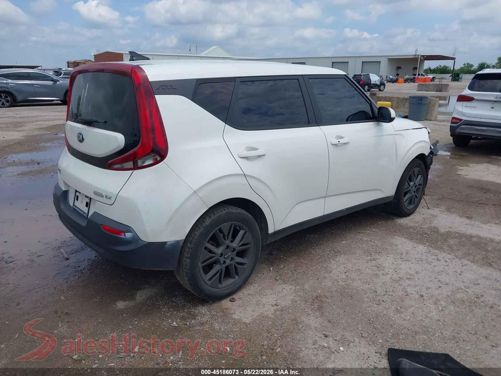 2021 KIA SOUL VIN KNDJ33AU9M7743851, rear driver side