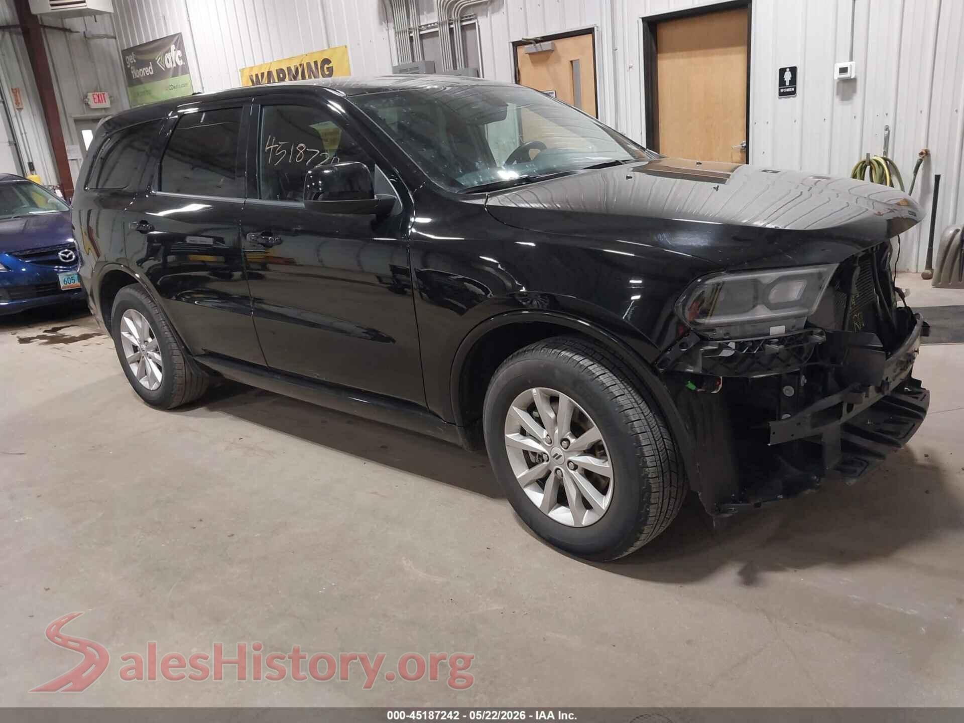 2025 DODGE DURANGO VIN 1C4RDHDG2SC545328, auction photo
