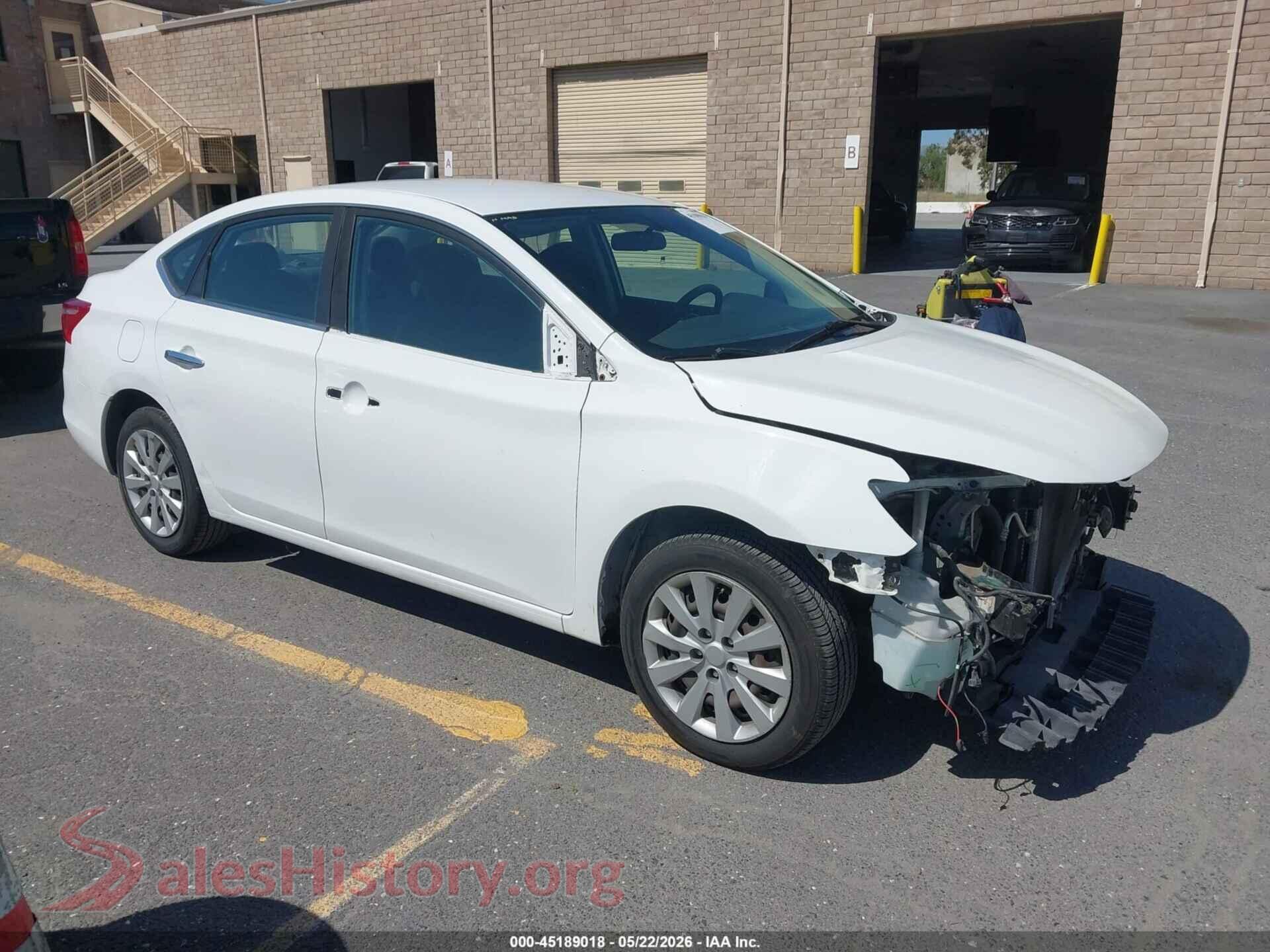 2017 NISSAN SENTRA VIN 3N1AB7AP0HY323584, auction photo