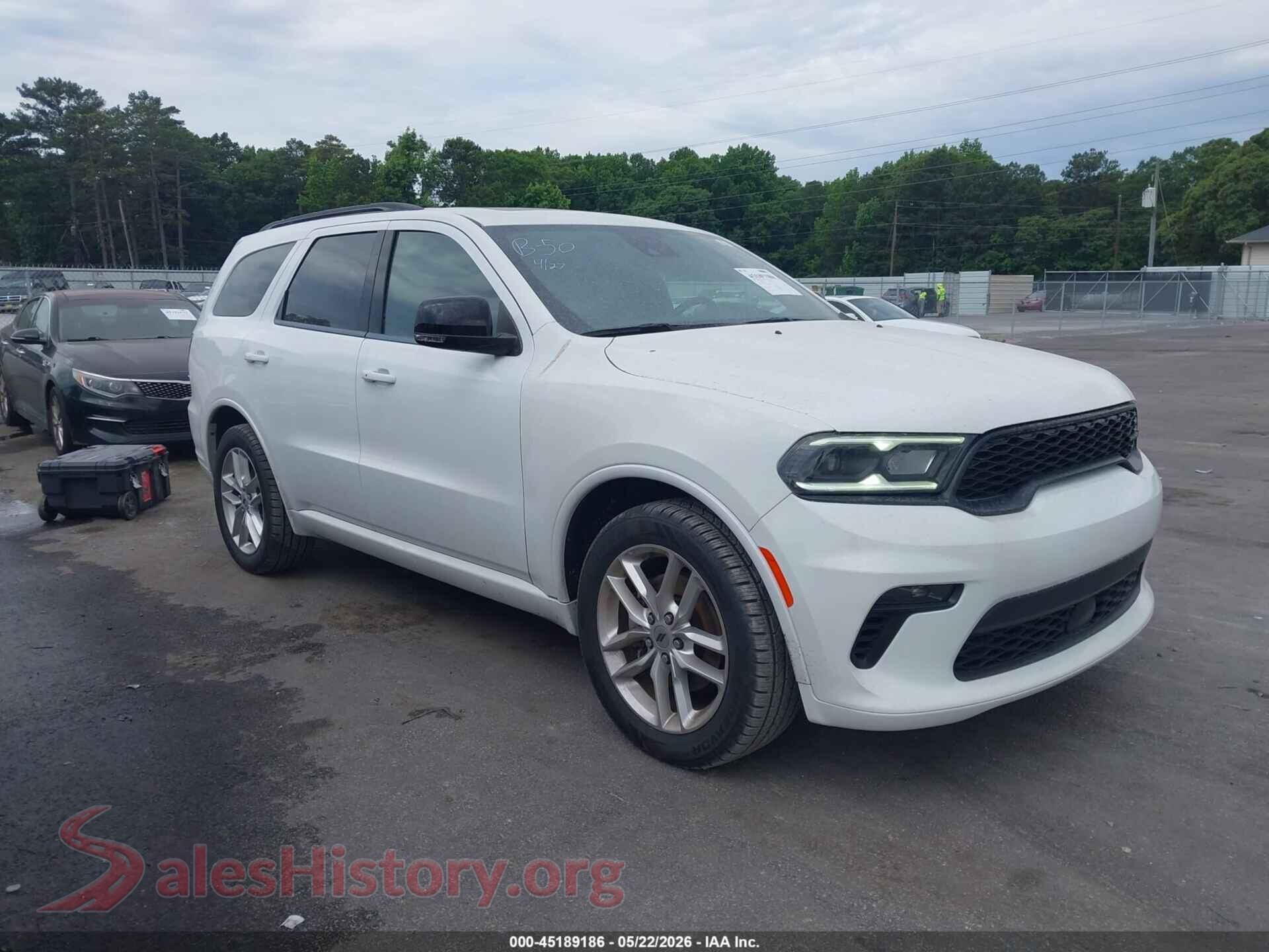 2023 DODGE DURANGO VIN 1C4RDHDG6PC630650, auction photo