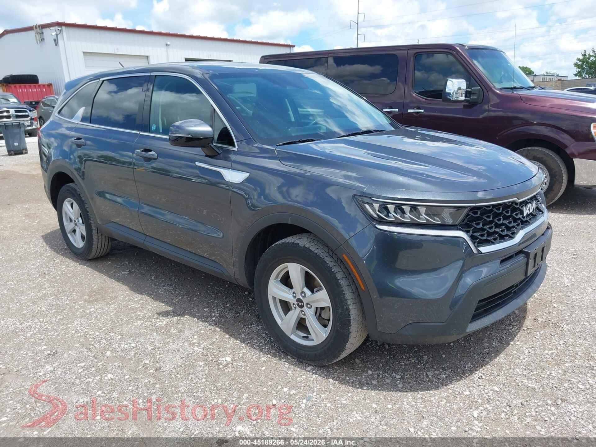 2023 KIA SORENTO VIN 5XYRGDLC1PG204424, auction photo