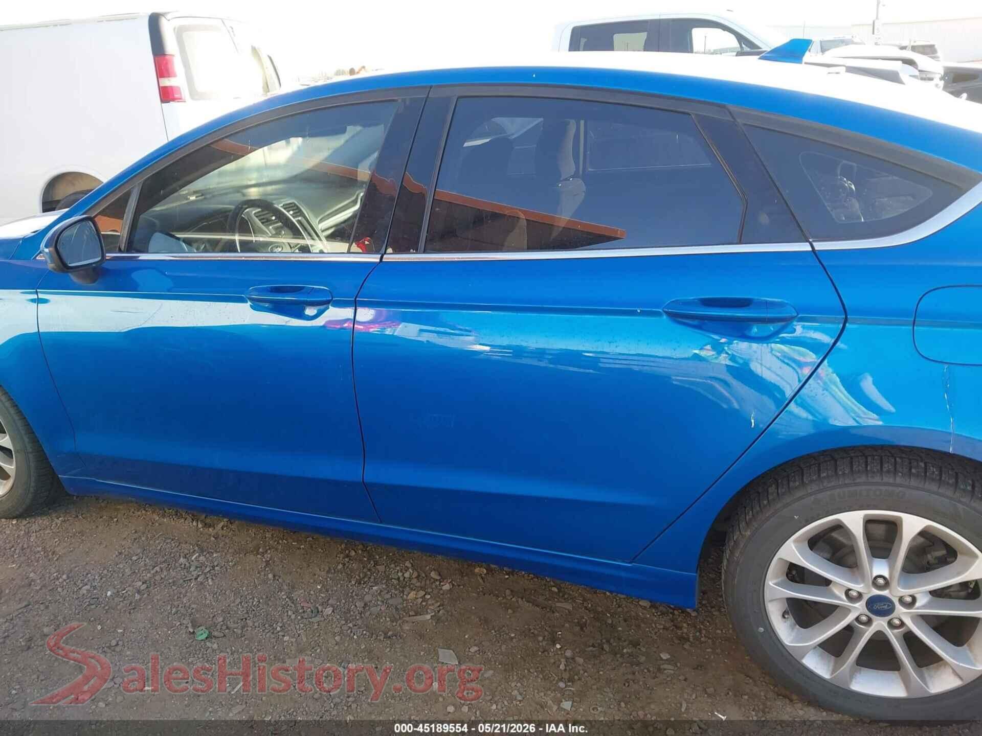 2019 FORD FUSION VIN 3FA6P0HD3KR276601, auction photo 14
