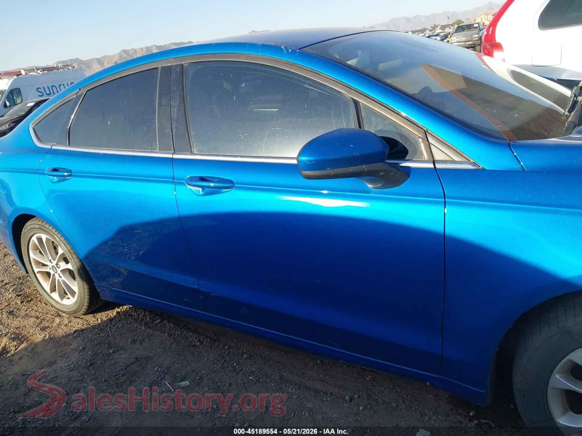 2019 FORD FUSION VIN 3FA6P0HD3KR276601, auction photo 13