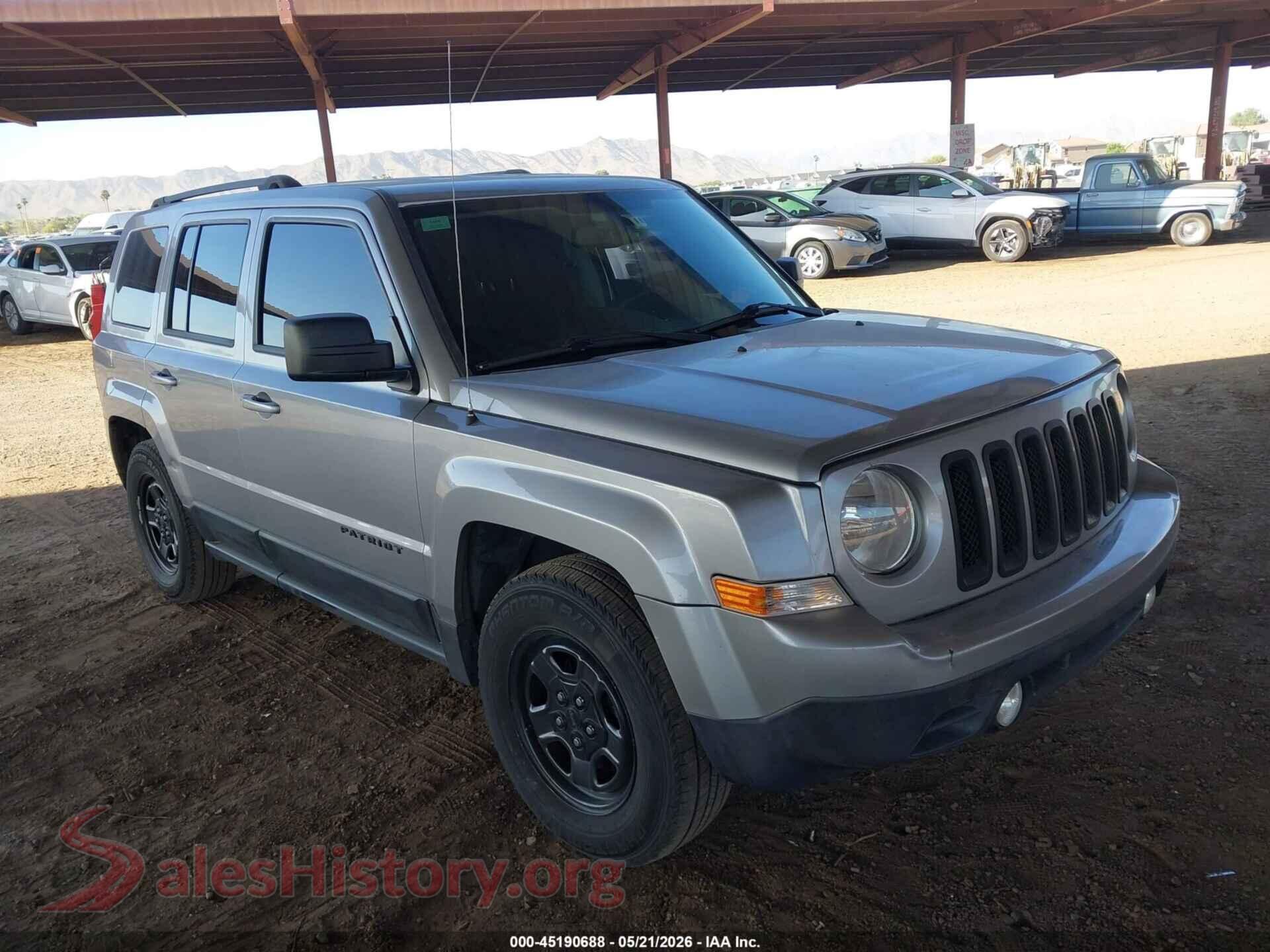 1C4NJPBA5HD201334 2017 JEEP PATRIOT