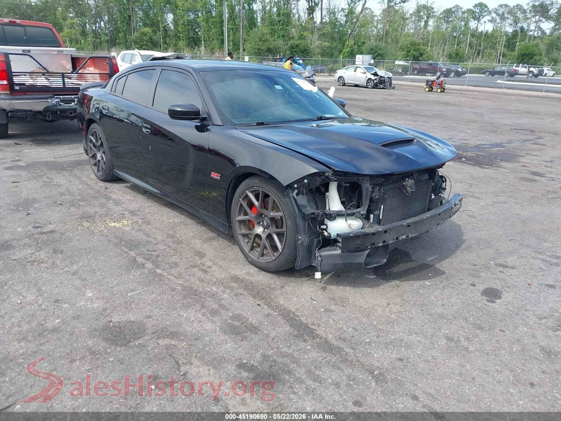 2018 DODGE CHARGER VIN 2C3CDXGJ7JH152433, auction photo