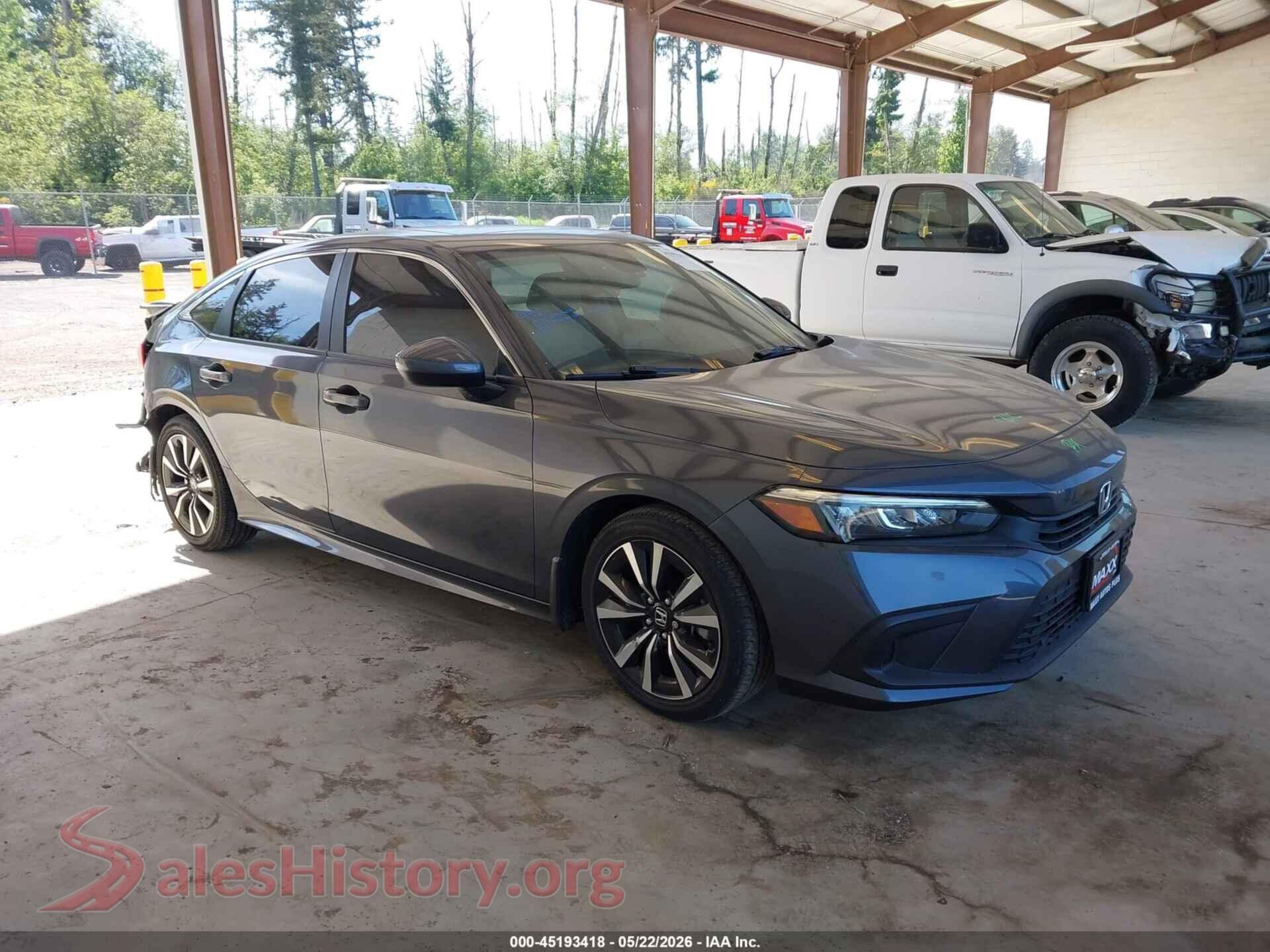 2022 HONDA CIVIC VIN JHMFE1F79NX004387, auction photo