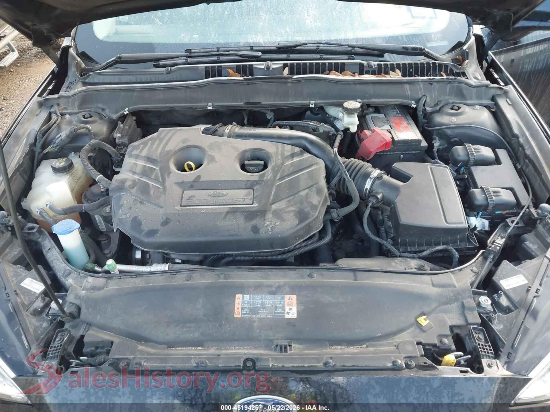 2018 FORD FUSION VIN 3FA6P0D96JR128216, interior dashboard