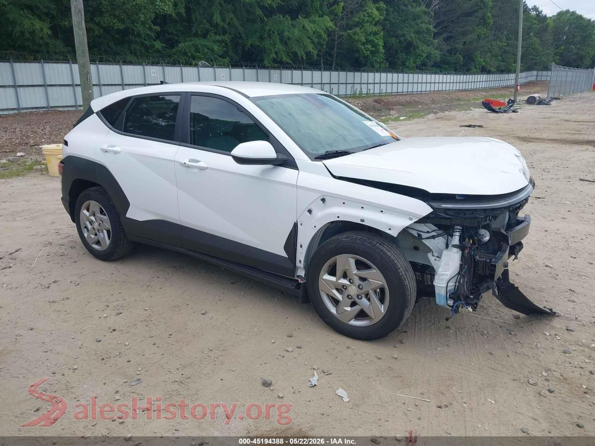 2025 HYUNDAI KONA VIN KM8HA3AB0SU234423, auction photo