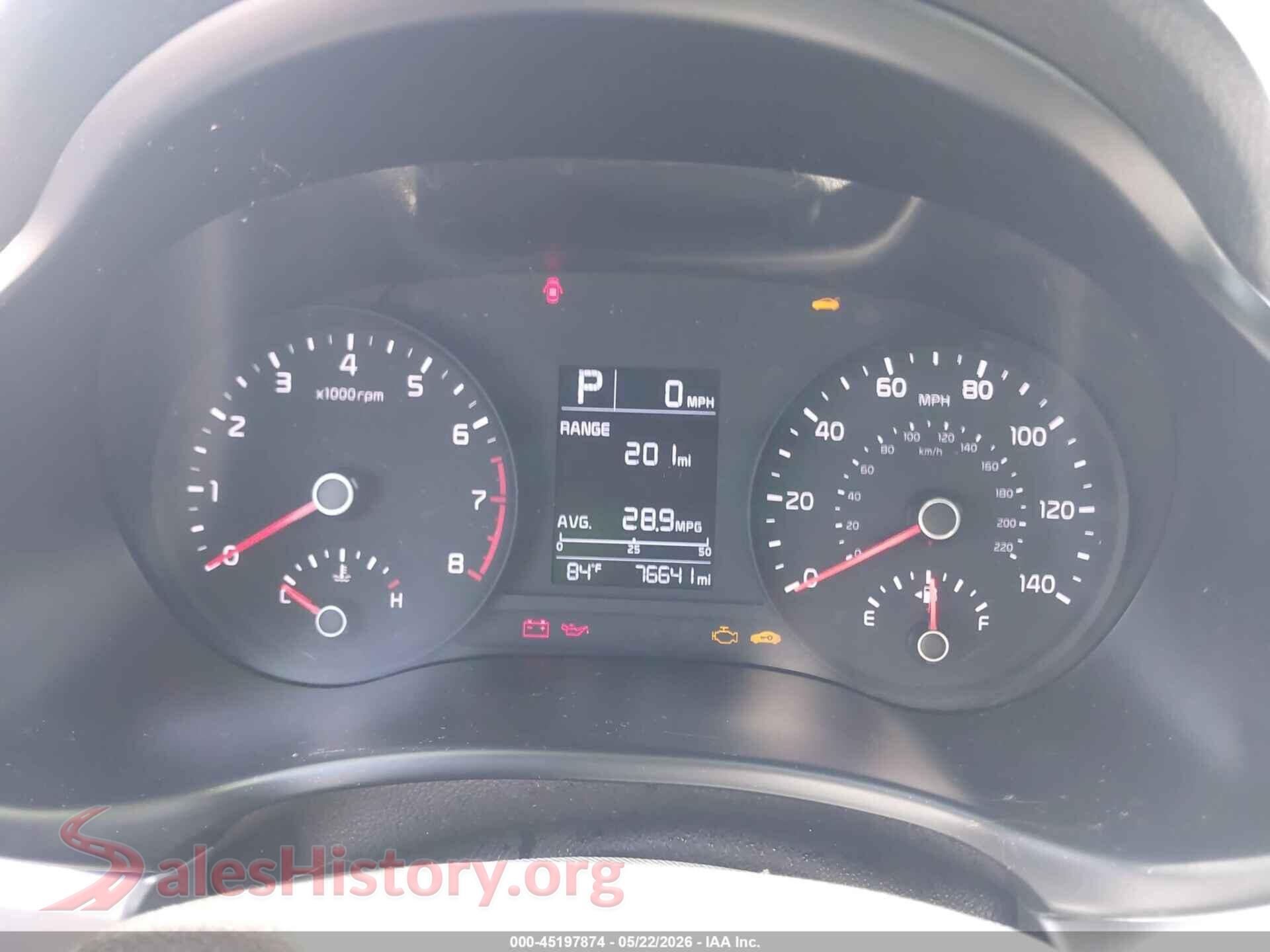 2022 KIA RIO VIN 3KPA24AD7NE478857, passenger side view