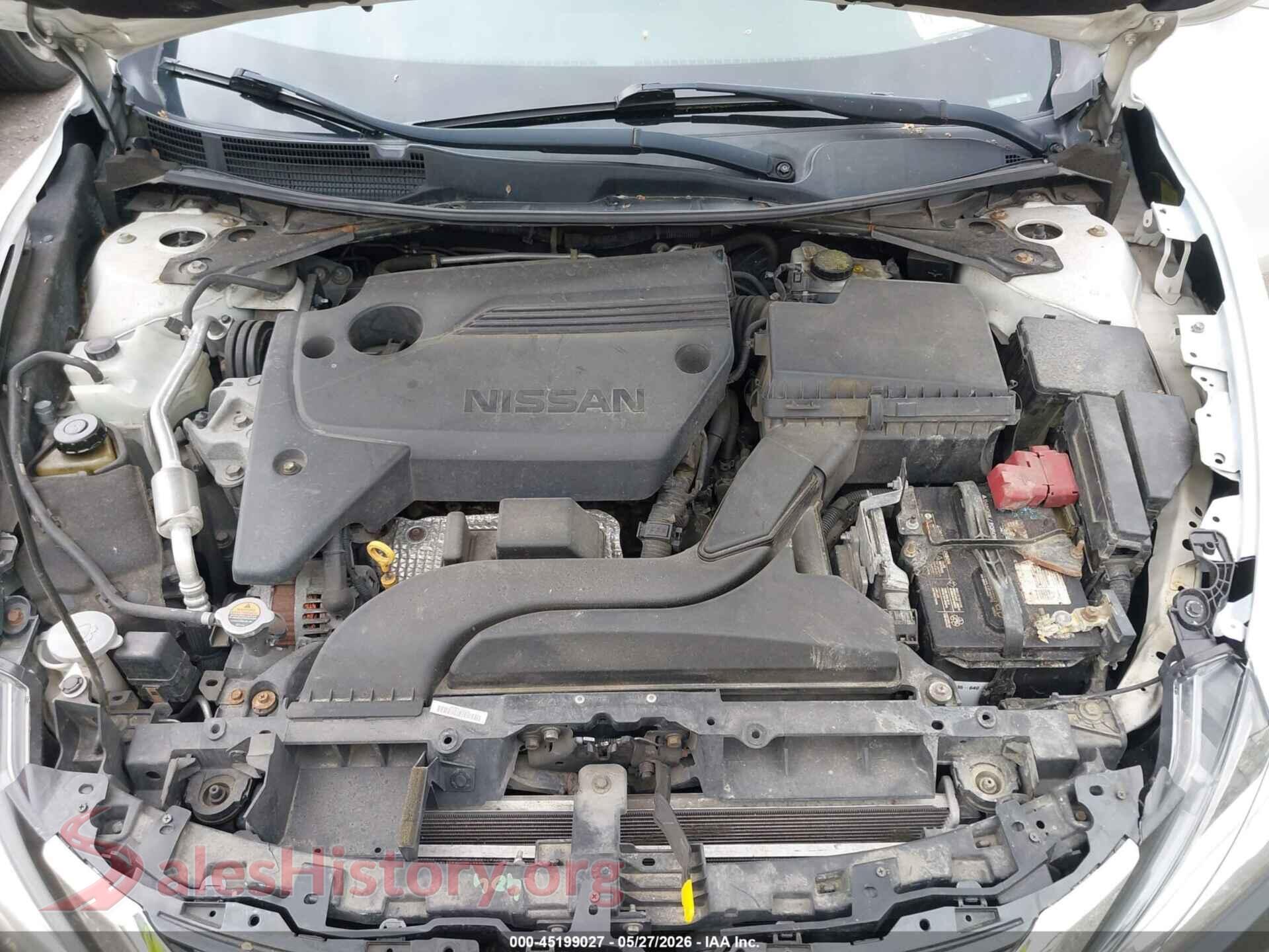 2018 NISSAN ALTIMA VIN 1N4AL3AP3JC161540, interior dashboard