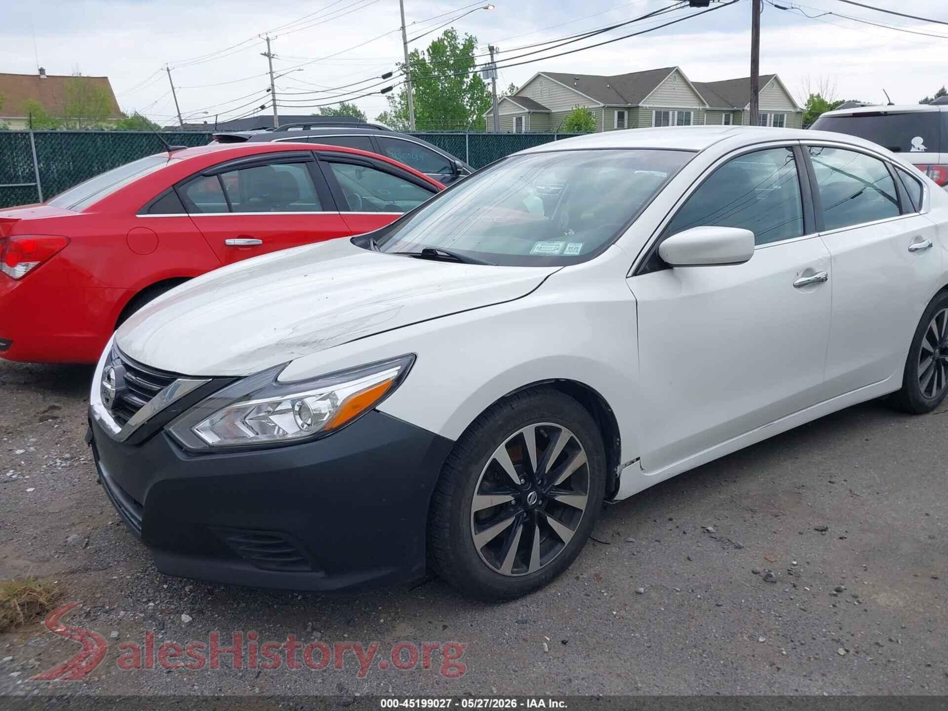 2018 NISSAN ALTIMA VIN 1N4AL3AP3JC161540, rear passenger side