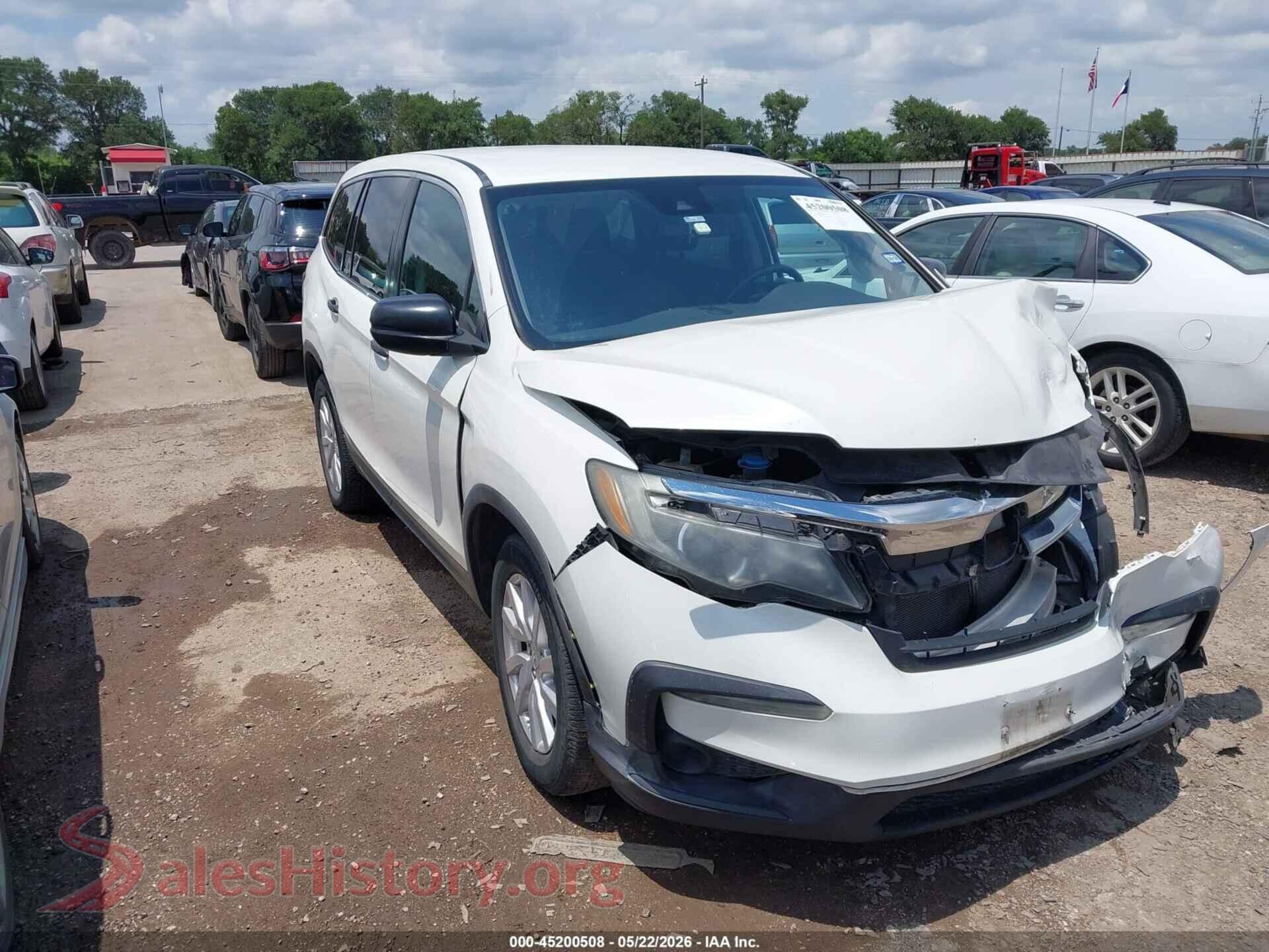 5FNYF6H15KB053184 2019 HONDA PILOT