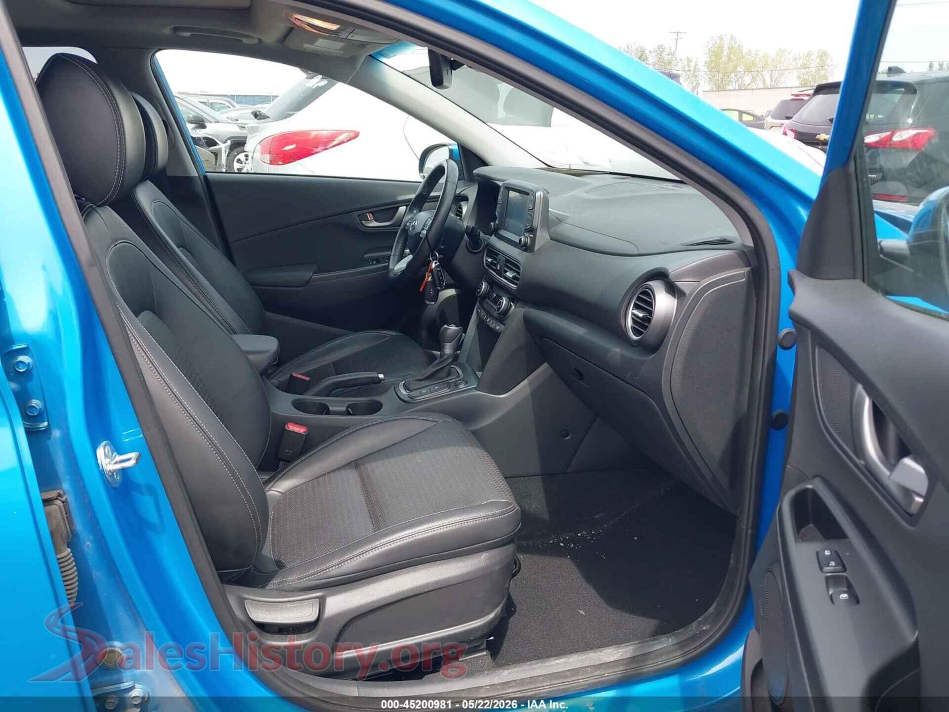 2021 HYUNDAI KONA VIN KM8K3CA58MU601243, rear view