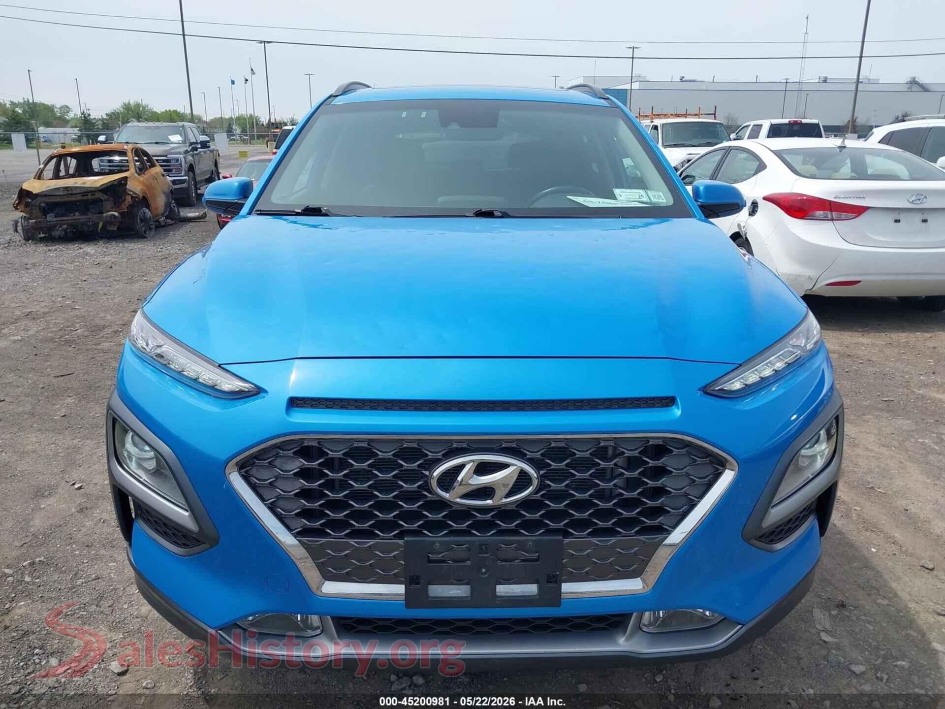 2021 HYUNDAI KONA VIN KM8K3CA58MU601243, damage close-up