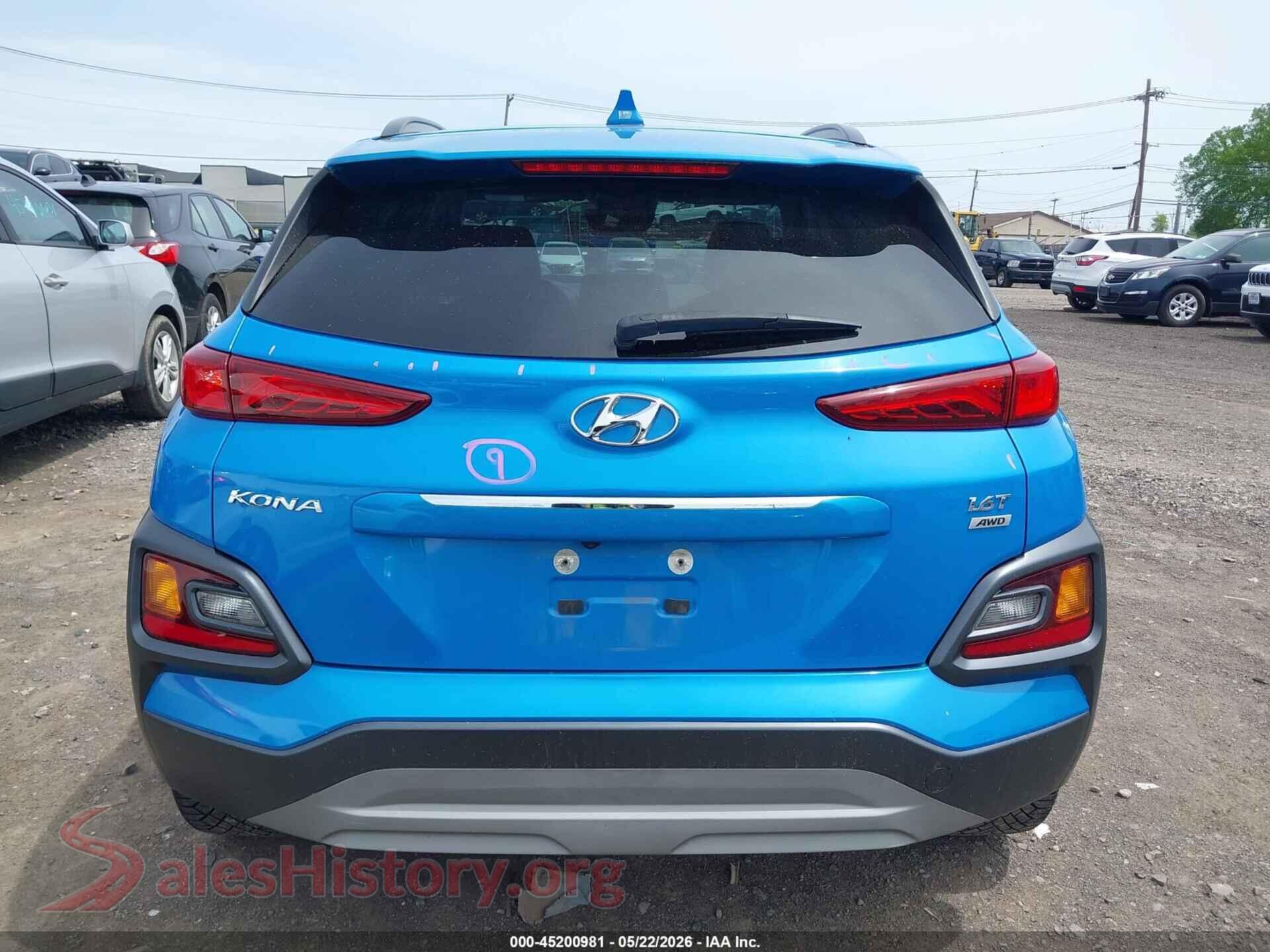 2021 HYUNDAI KONA VIN KM8K3CA58MU601243, auction photo 16