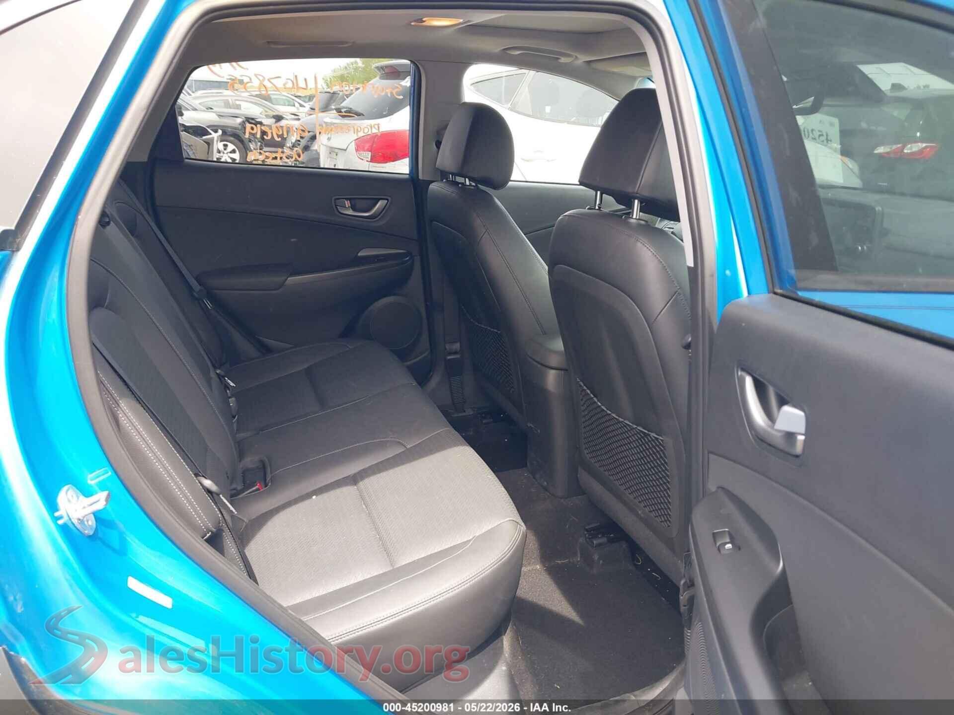 2021 HYUNDAI KONA VIN KM8K3CA58MU601243, front passenger side