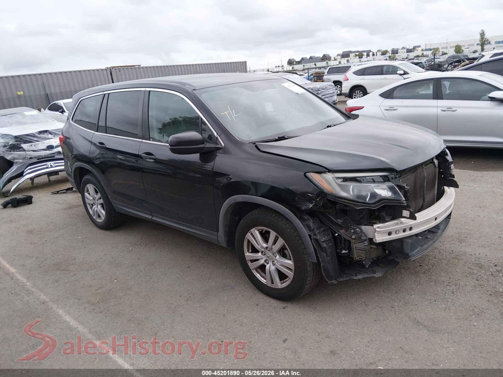 5FNYF6H19HB005163 2017 HONDA PILOT