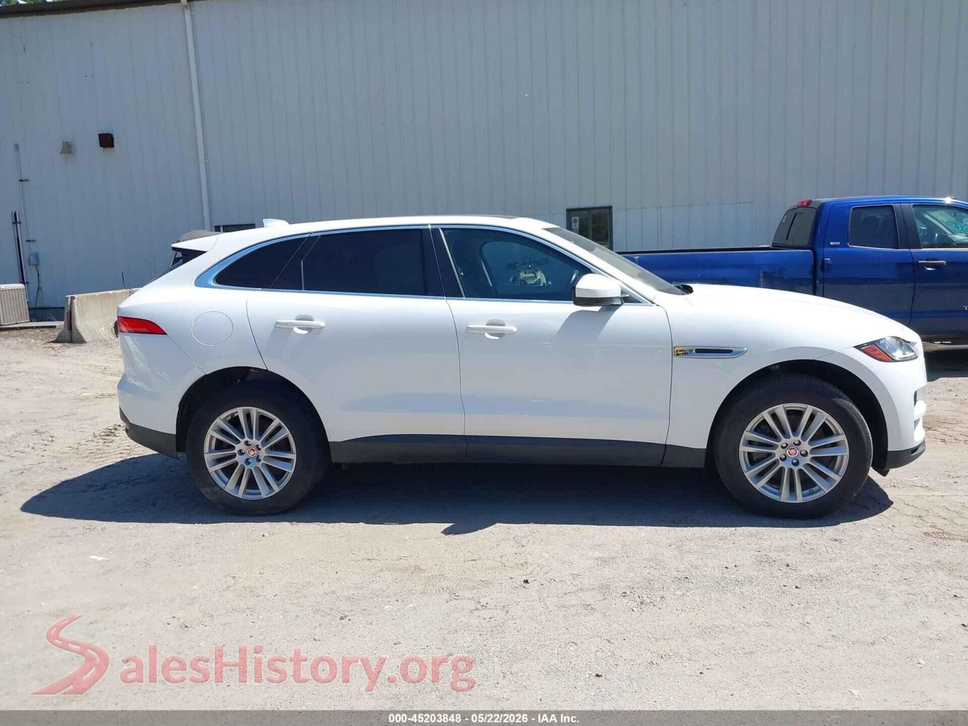 2019 JAGUAR F-PACE VIN SADCK2GX1KA392865, auction photo 13