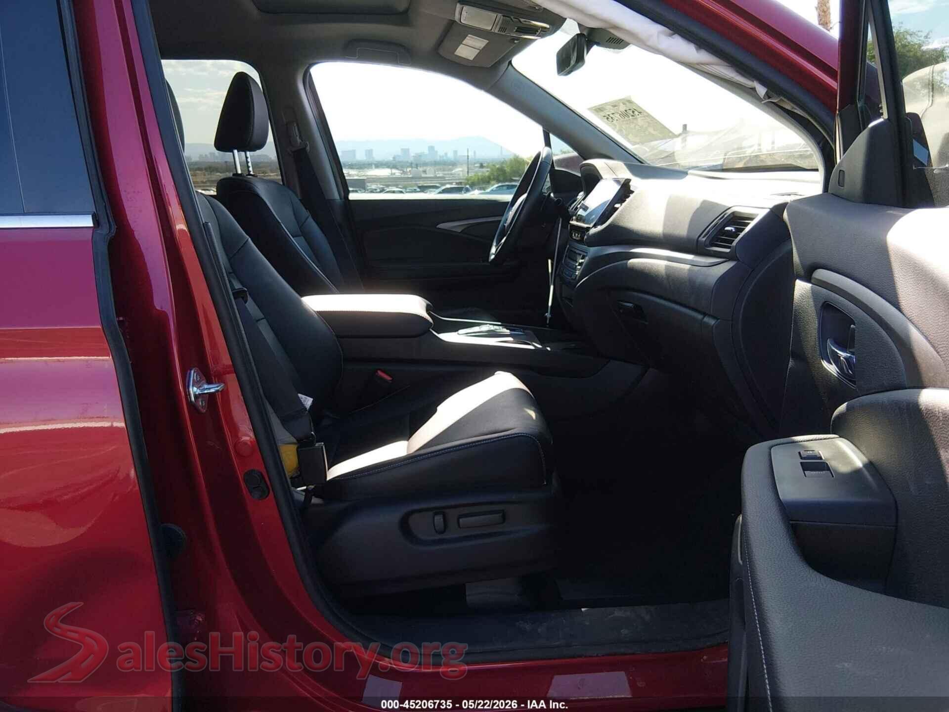 2025 HONDA RIDGELINE VIN 5FPYK3F53SB020207, rear view