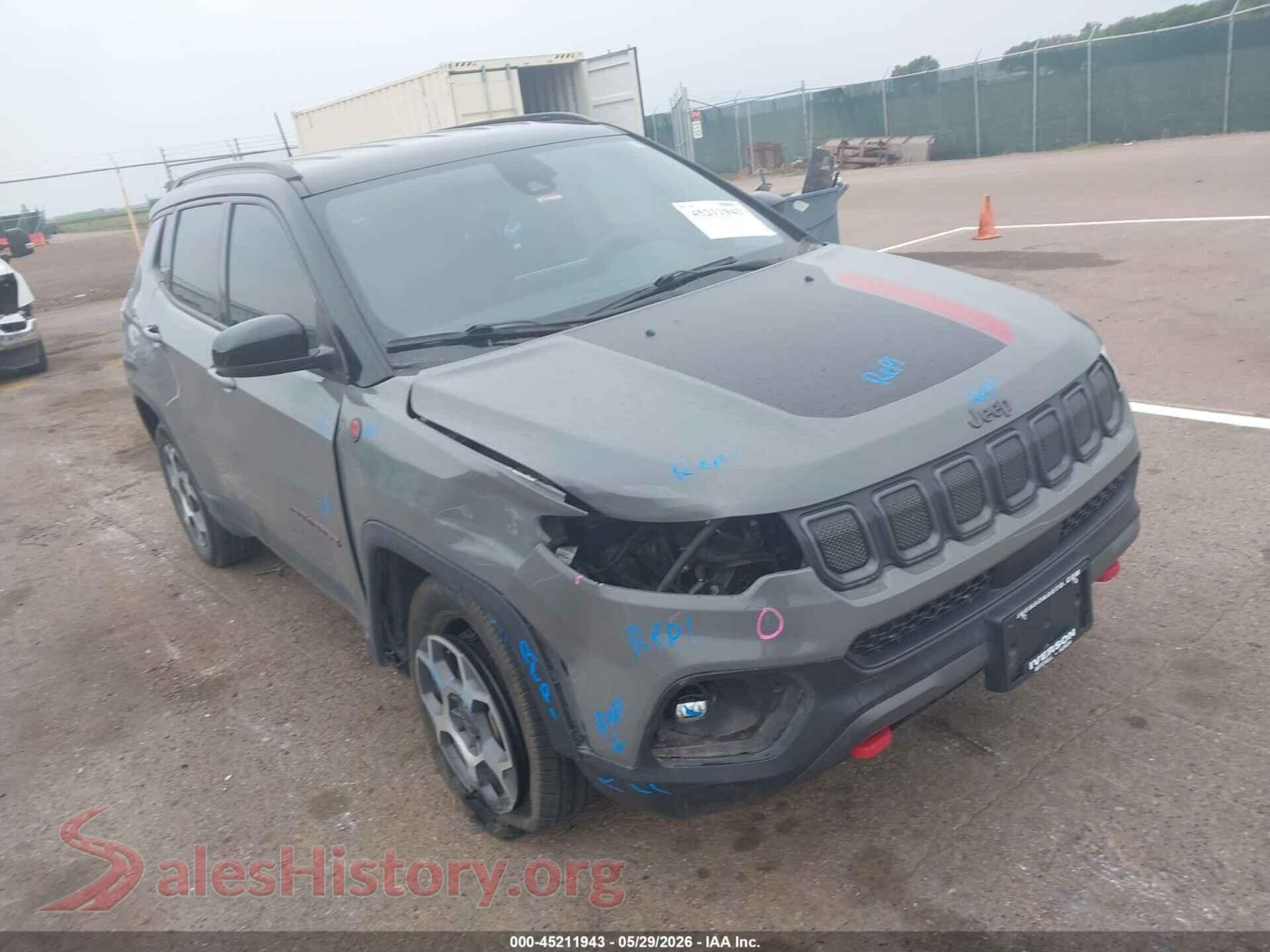 3C4NJDDB0NT198708 2022 JEEP COMPASS