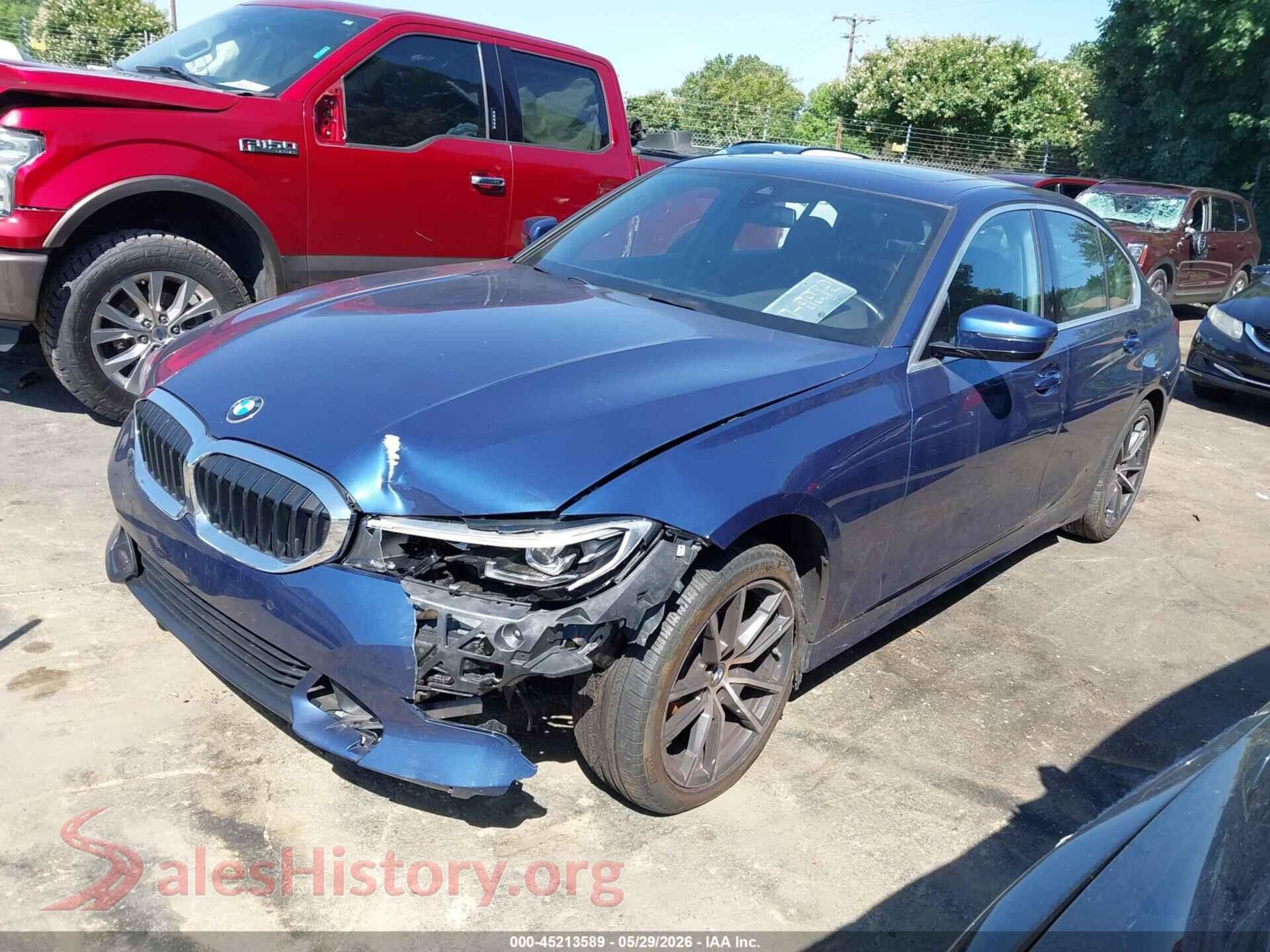2021 BMW 330I VIN 3MW5R1J01M8B87063, front view