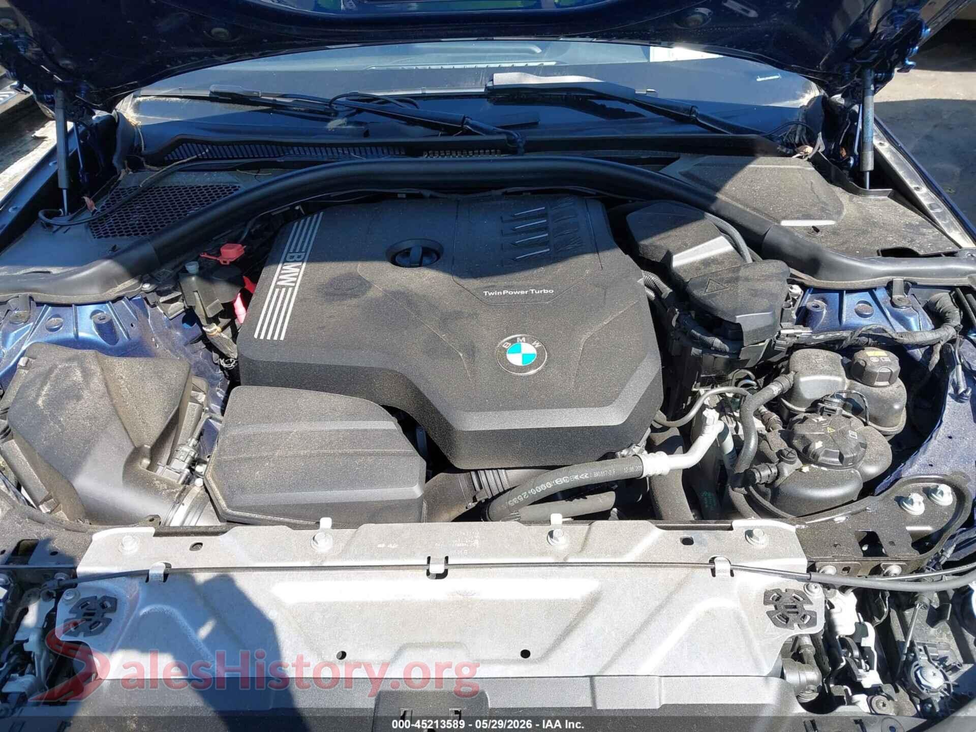 2021 BMW 330I VIN 3MW5R1J01M8B87063, interior dashboard