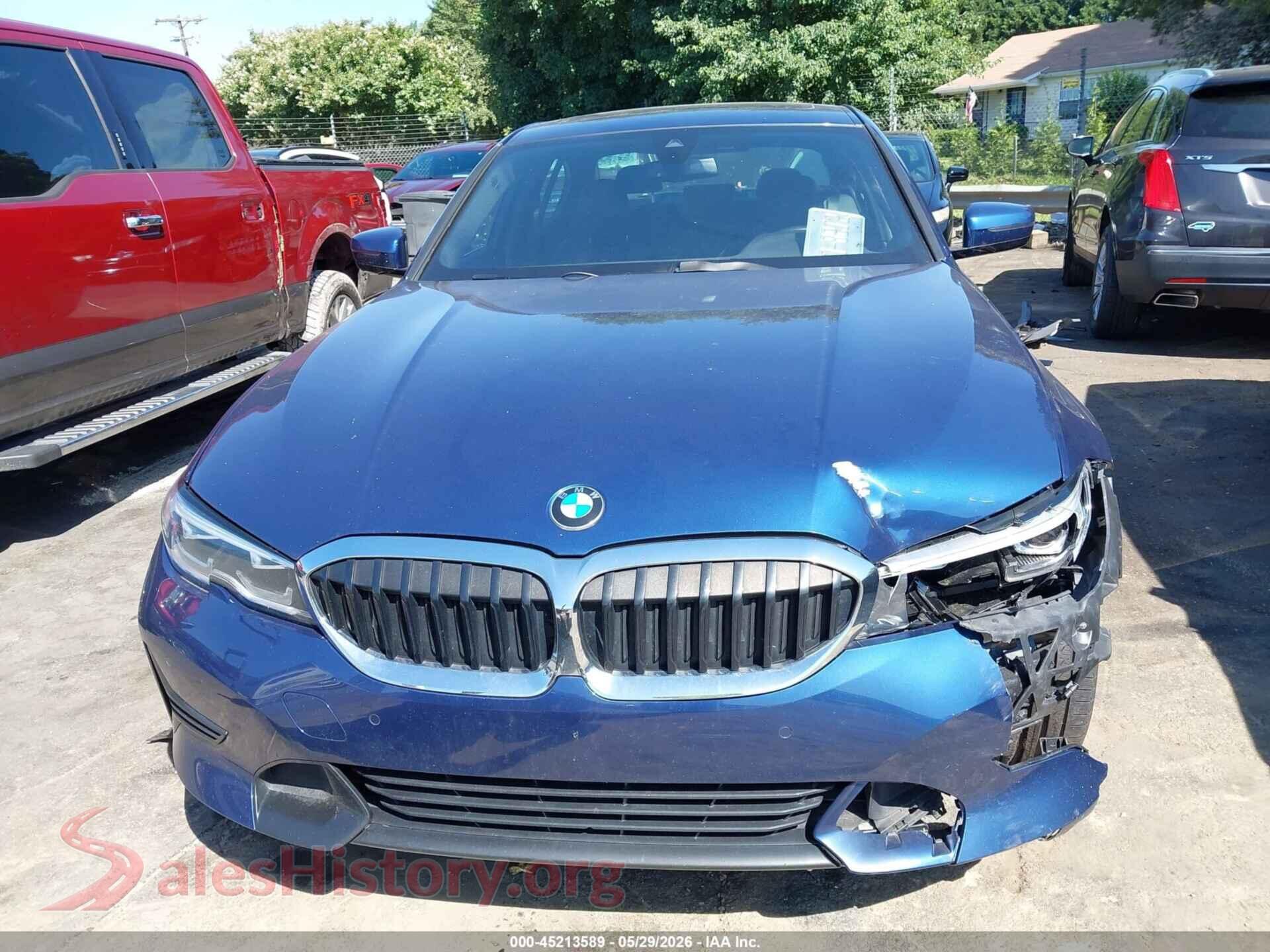 2021 BMW 330I VIN 3MW5R1J01M8B87063, damage close-up