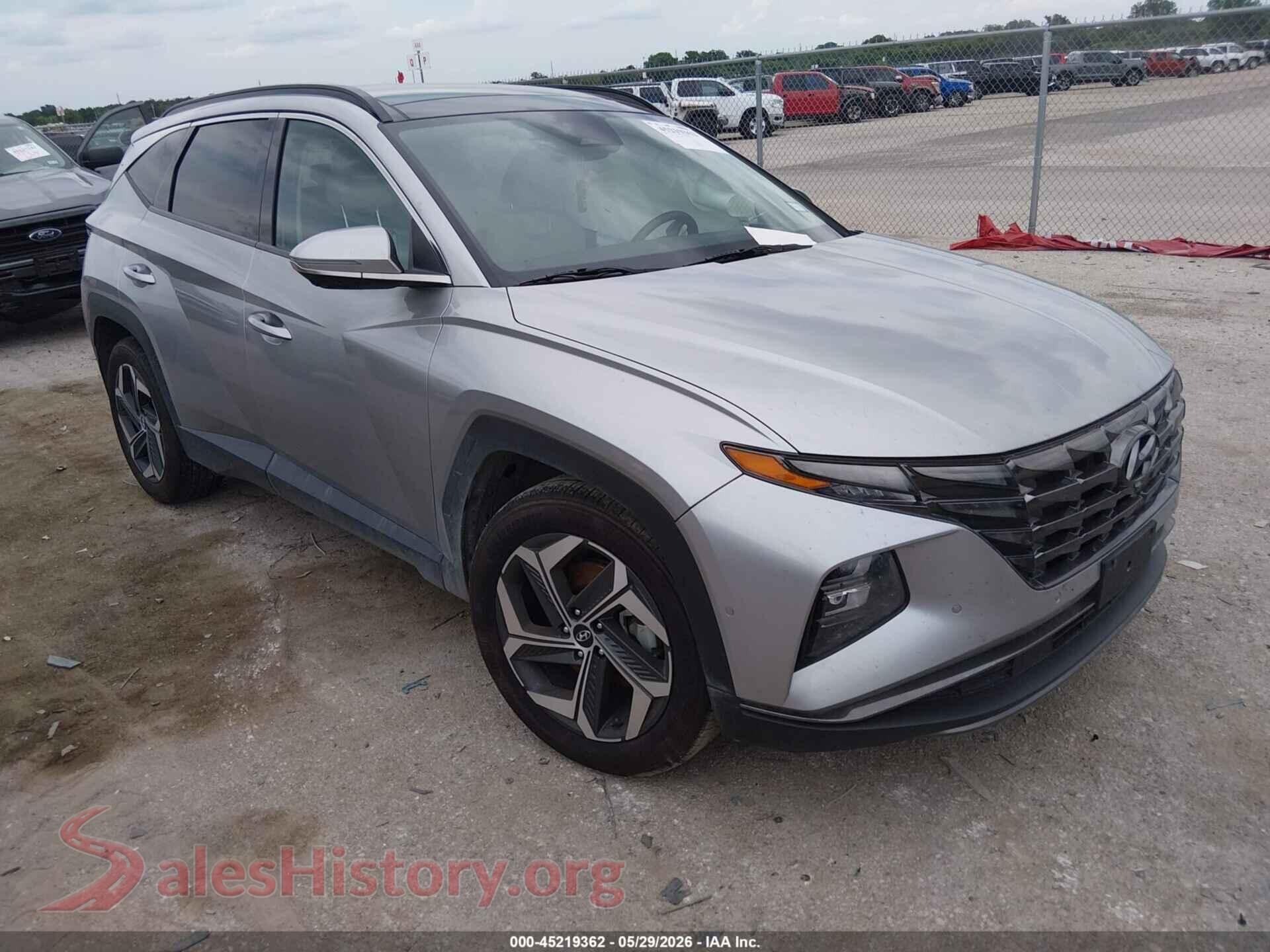 2022 HYUNDAI TUCSON VIN 5NMJE3AE1NH014448, auction photo