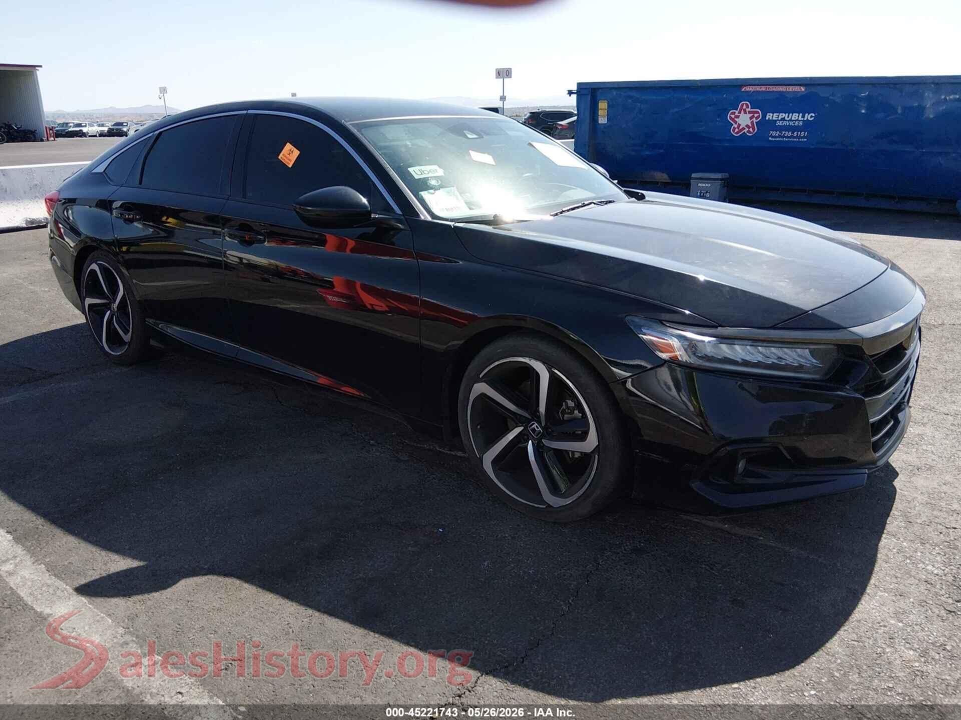 1HGCV1F31MA031779 2021 HONDA ACCORD