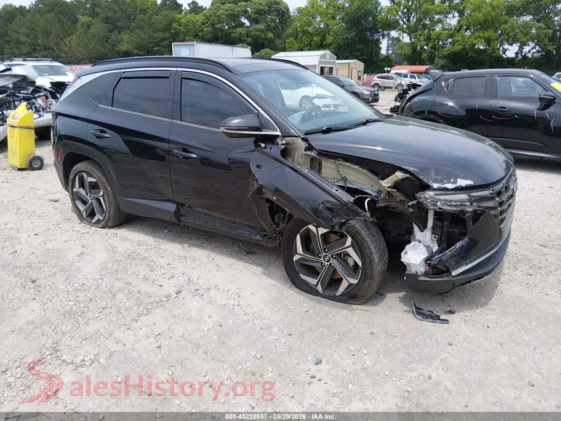 2022 HYUNDAI TUCSON HYBRID VIN KM8JECA14NU019404, auction photo