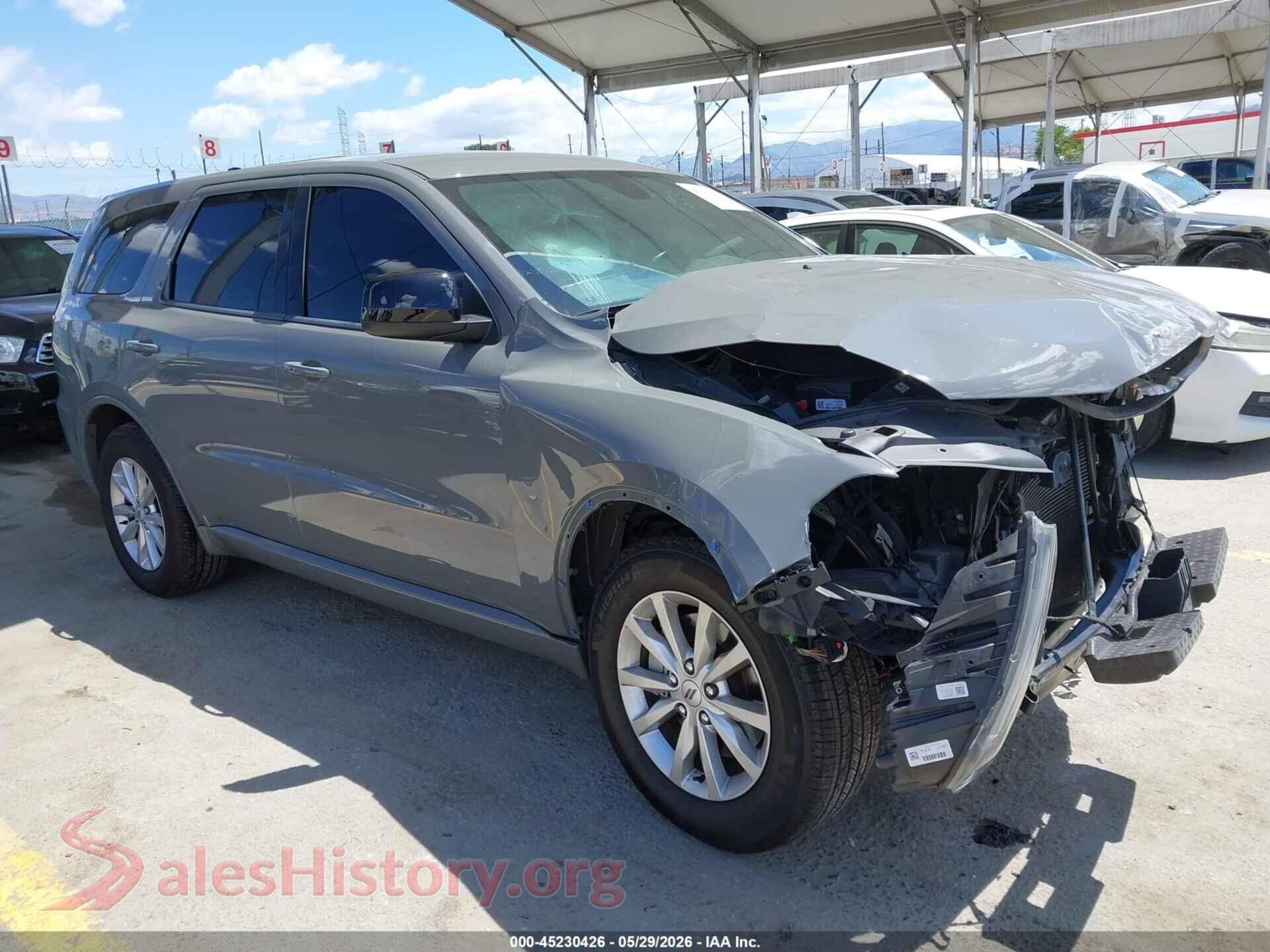2025 DODGE DURANGO VIN 1C4RDHDG8SC511071, auction photo