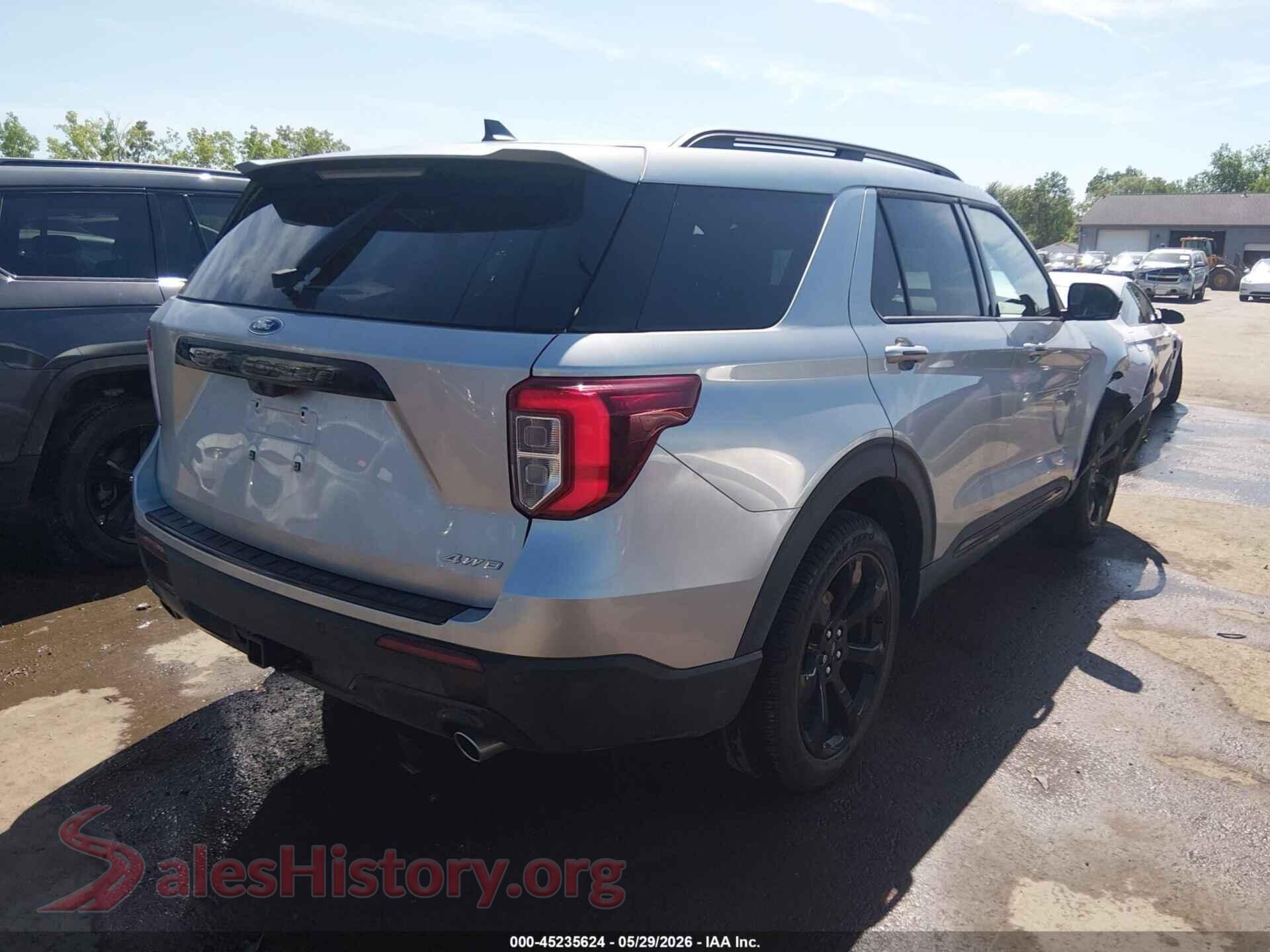 2024 FORD EXPLORER VIN 1FMSK8KH5RGA66290, rear driver side