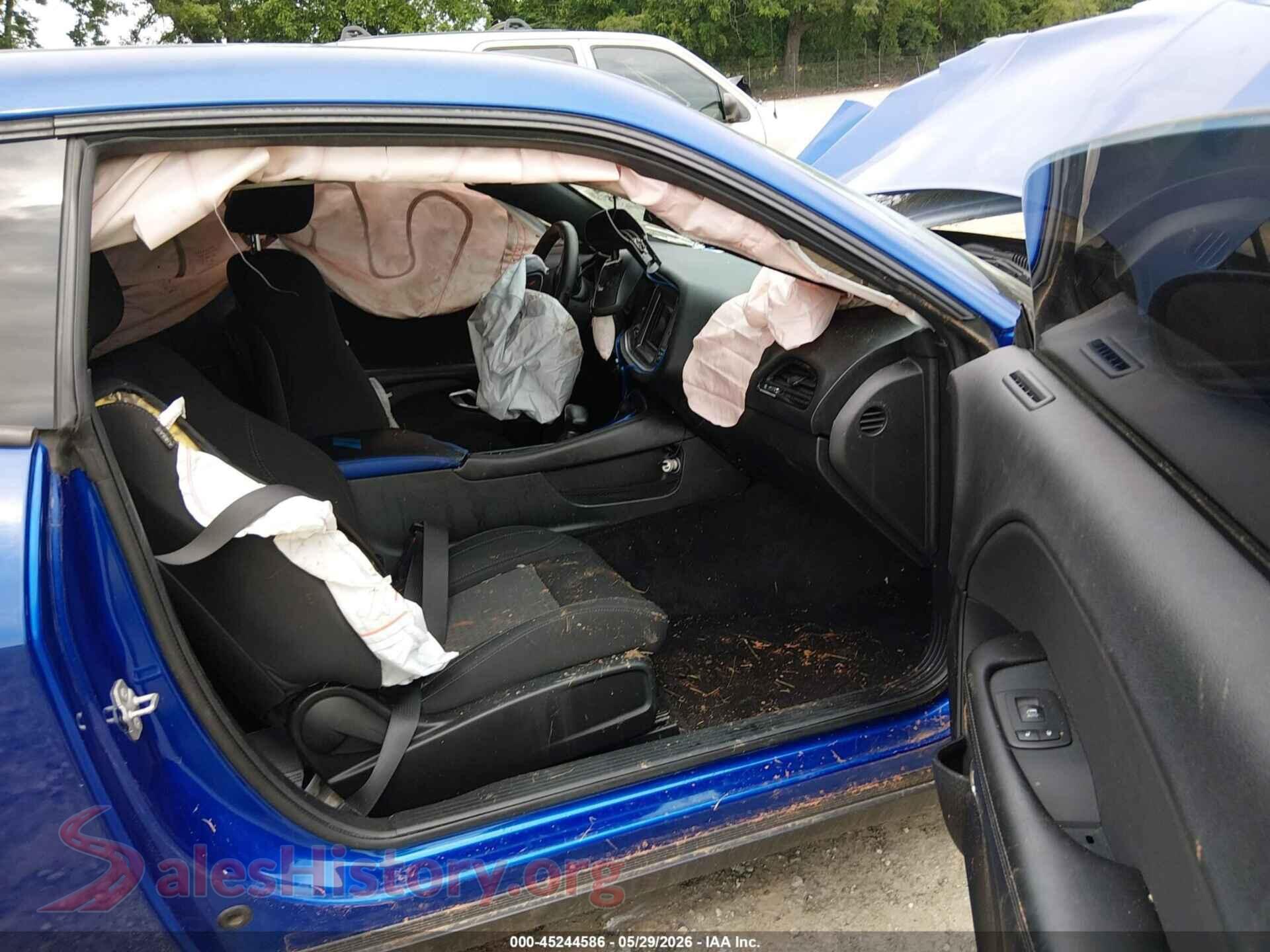 2018 DODGE CHALLENGER VIN 2C3CDZAG6JH310883, rear view