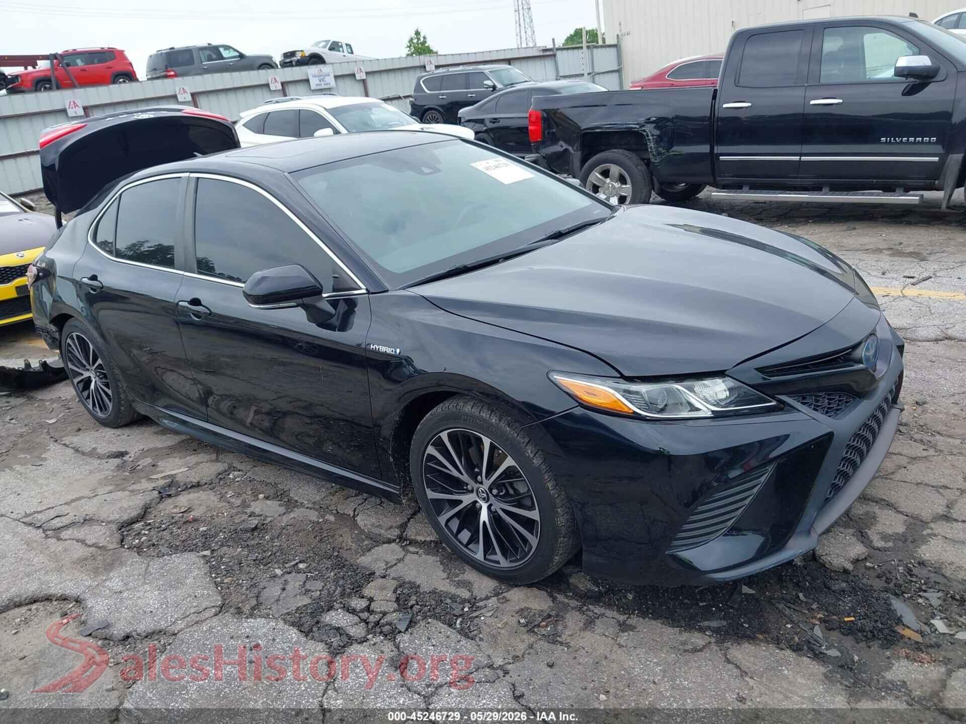 2019 TOYOTA CAMRY HYBRID VIN 4T1B21HK0KU012557, auction photo