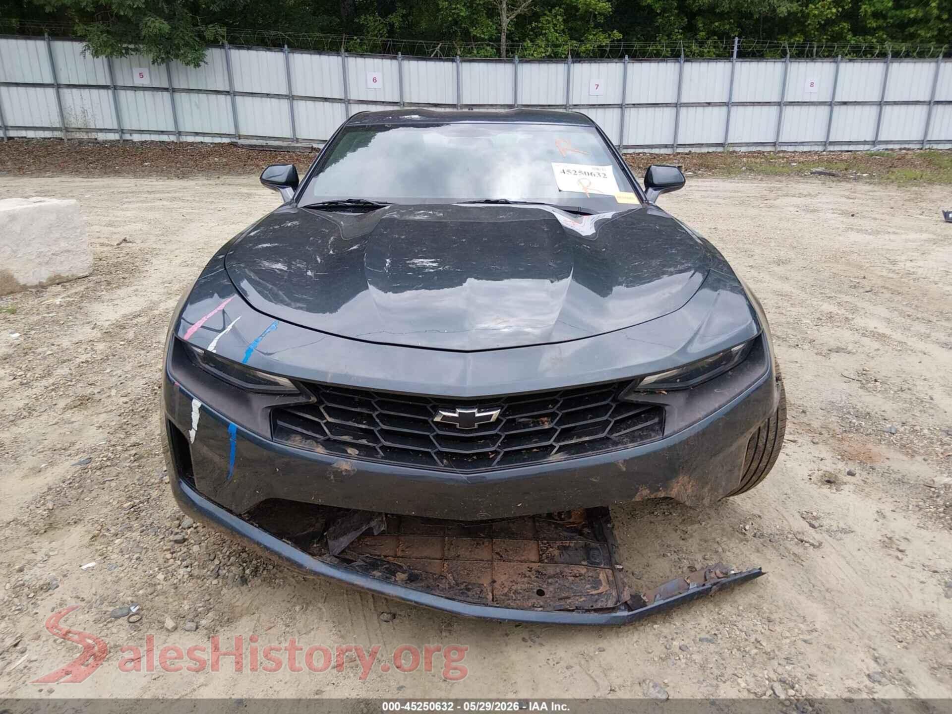 2019 CHEVROLET CAMARO VIN 1G1FB1RXXK0117784, damage close-up