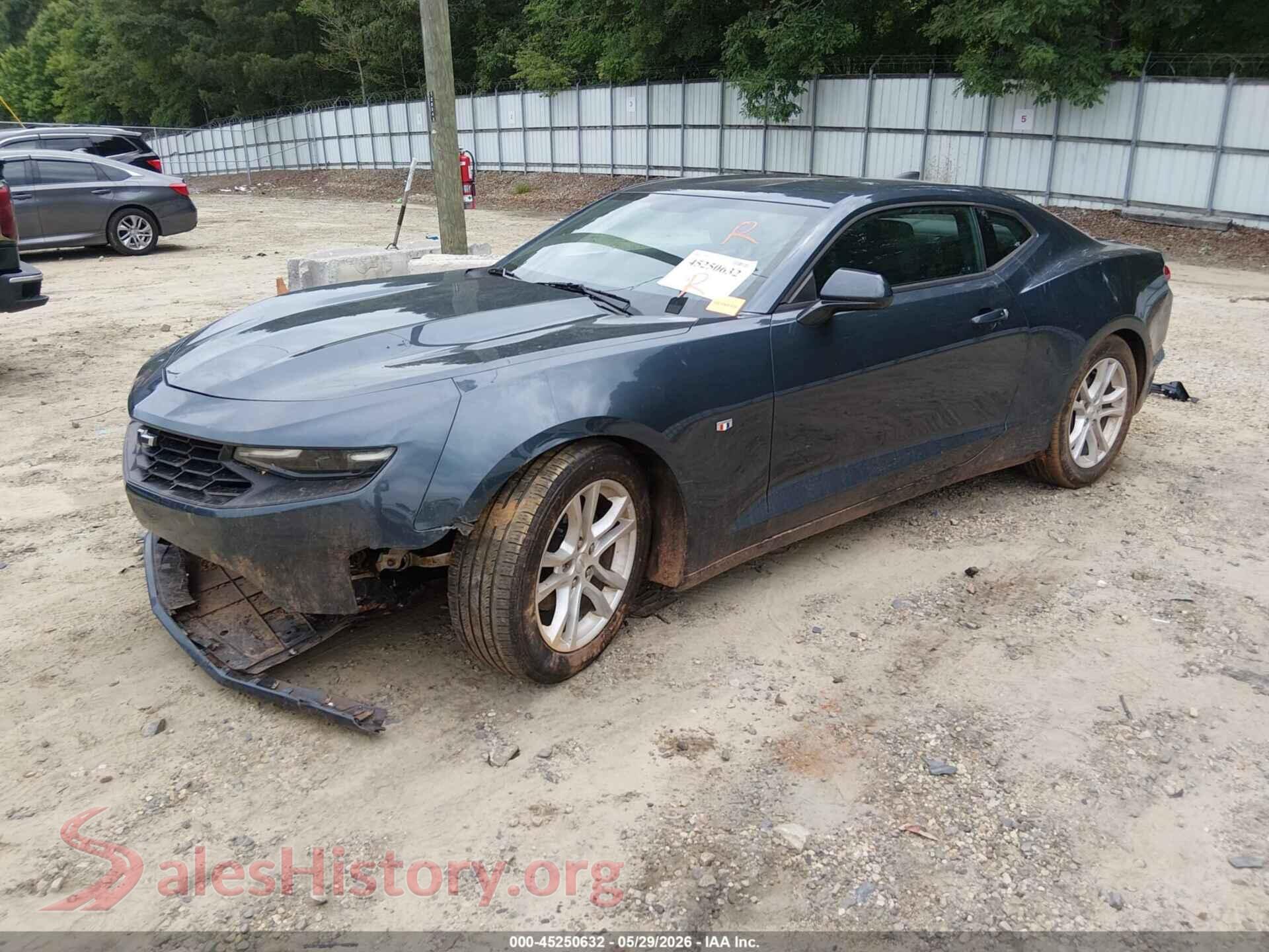 2019 CHEVROLET CAMARO VIN 1G1FB1RXXK0117784, front view