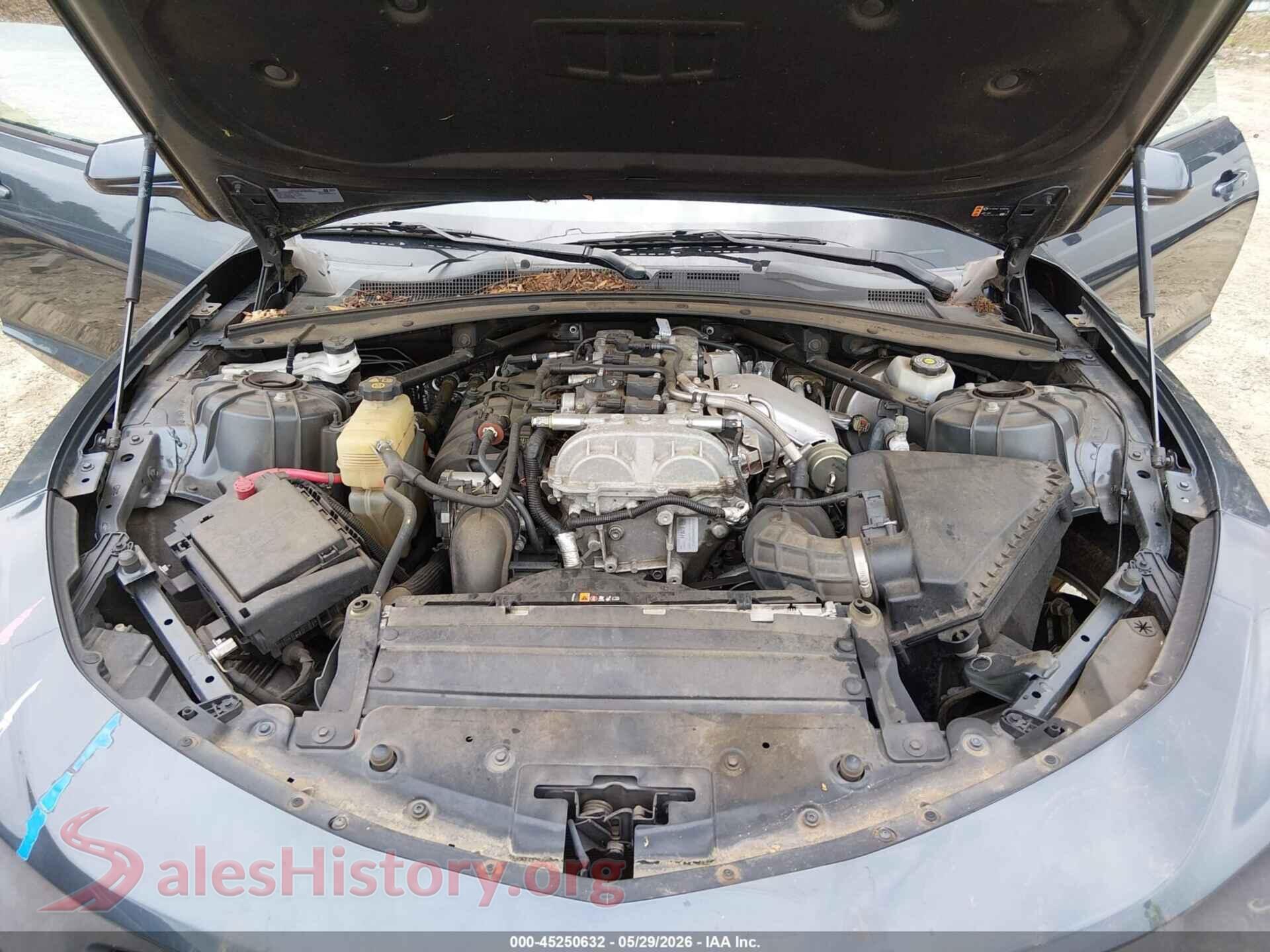 2019 CHEVROLET CAMARO VIN 1G1FB1RXXK0117784, interior dashboard