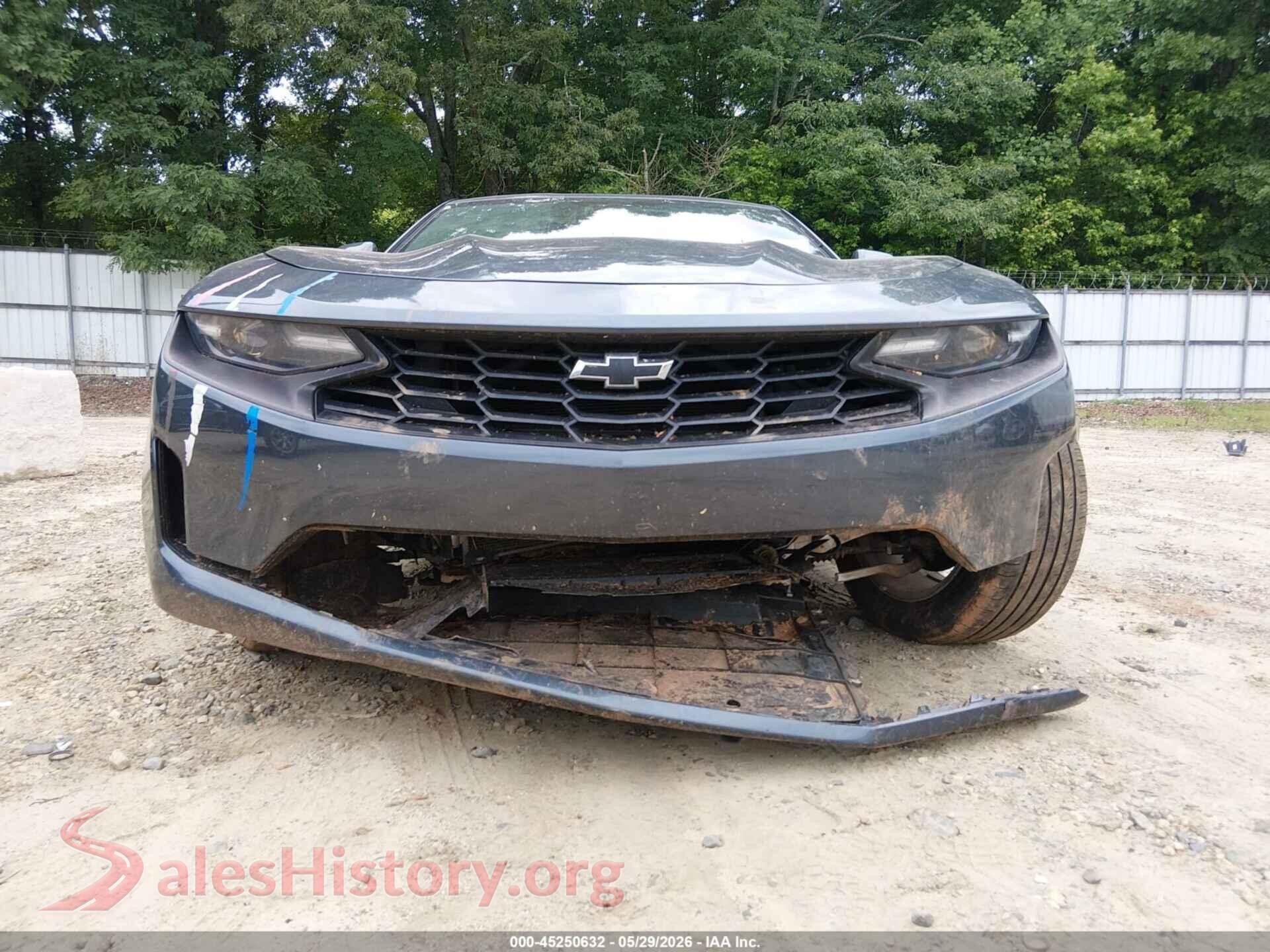 2019 CHEVROLET CAMARO VIN 1G1FB1RXXK0117784, rear passenger side