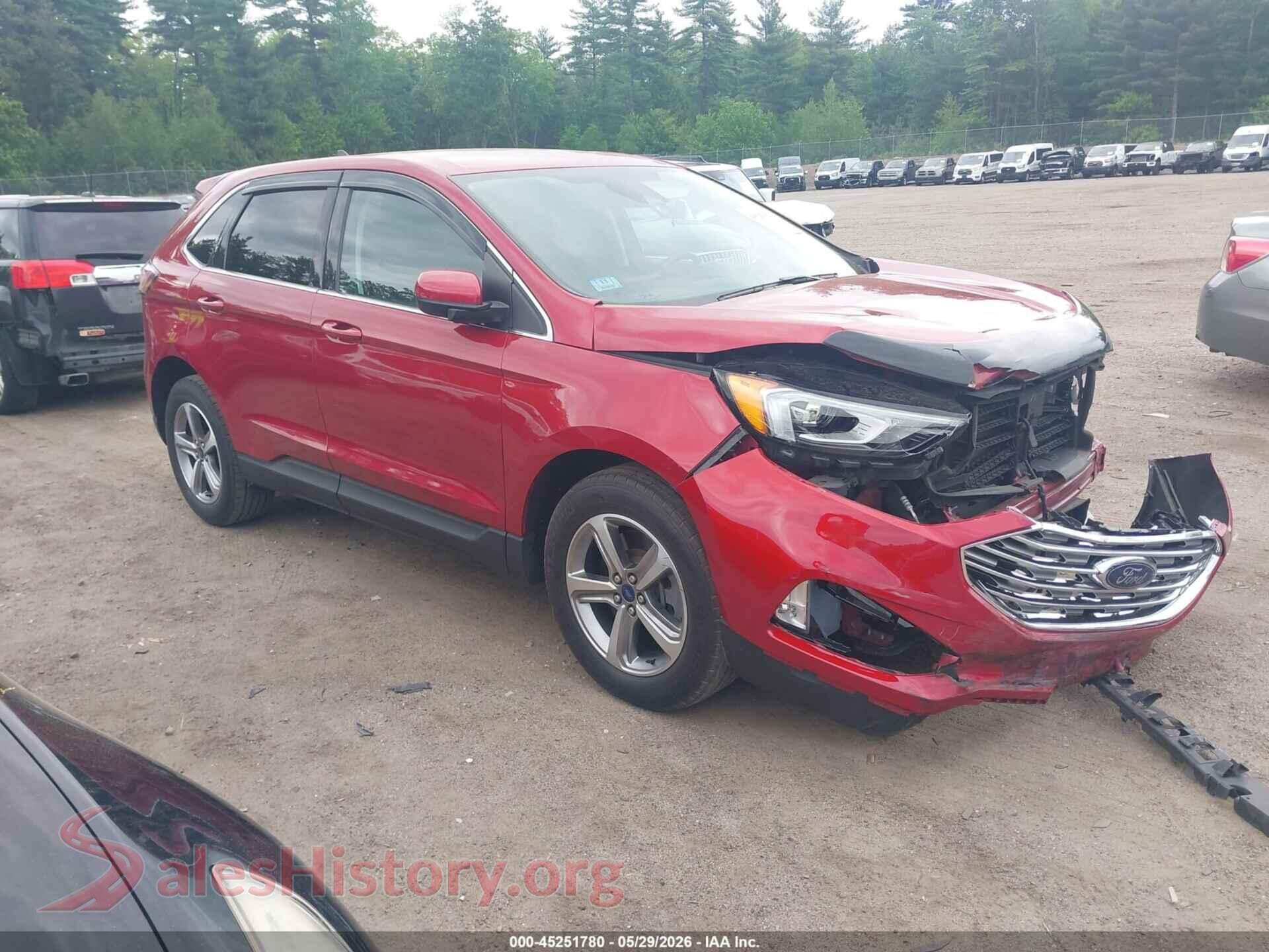 2021 FORD EDGE VIN 2FMPK4J96MBA56232, auction photo