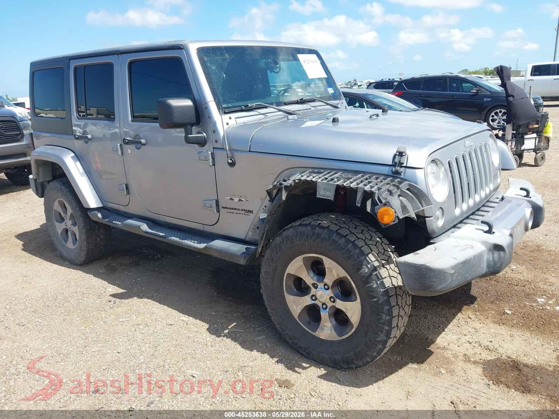2018 JEEP WRANGLER JK UNLIMITED VIN 1C4HJWEG2JL937960, auction photo