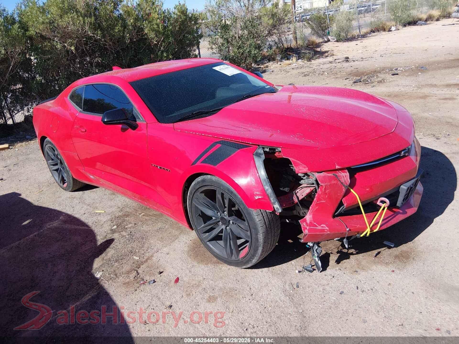 2018 CHEVROLET CAMARO VIN 1G1FB1RX9J0117144, auction photo