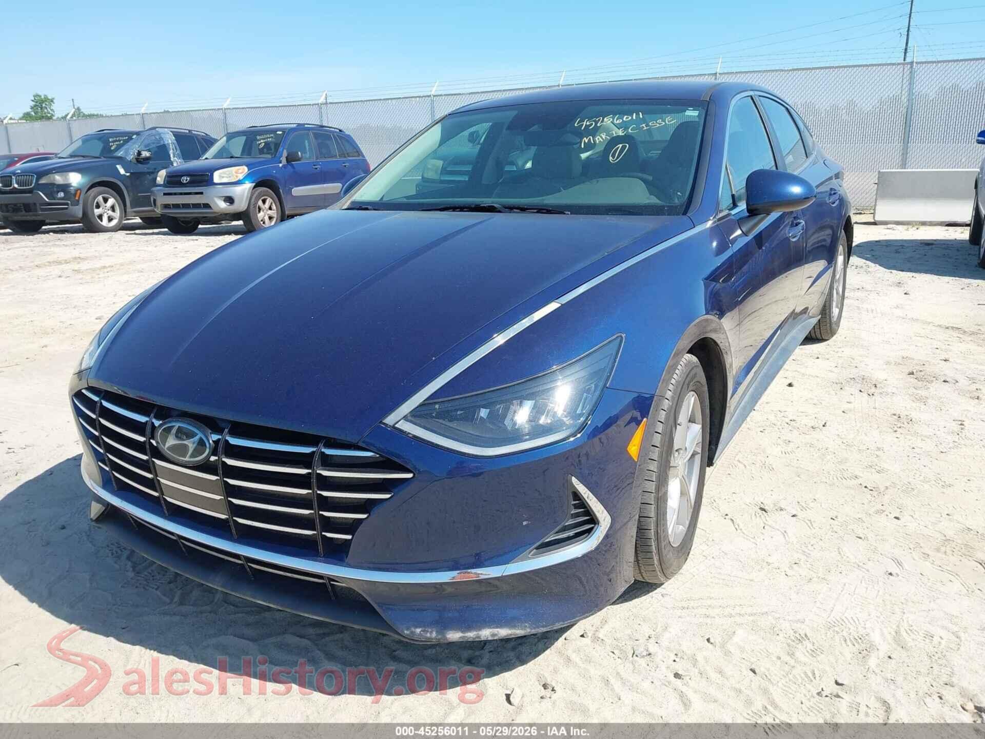 2020 HYUNDAI SONATA VIN 5NPEG4JA3LH001604, auction photo 20