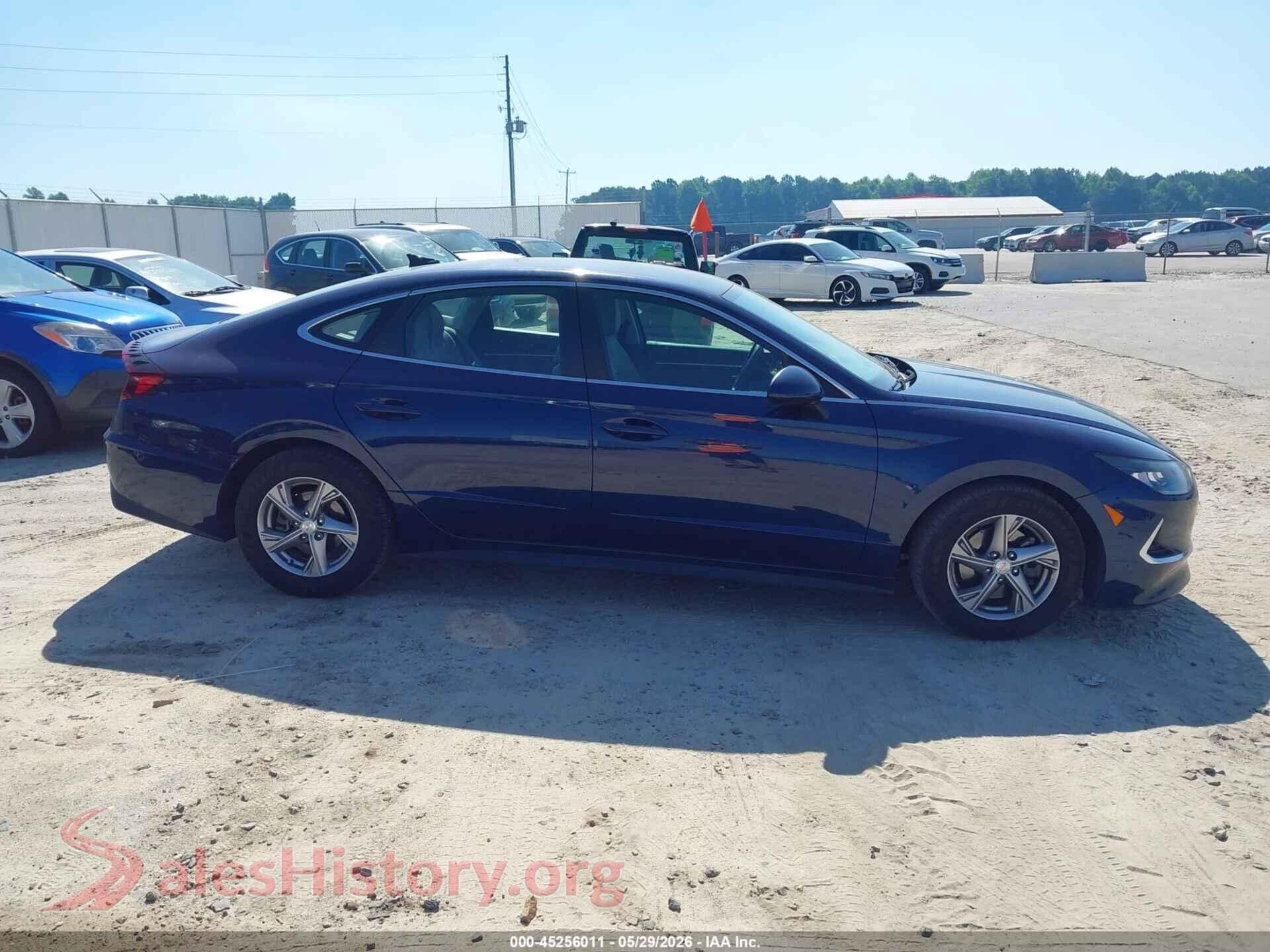 2020 HYUNDAI SONATA VIN 5NPEG4JA3LH001604, auction photo 14