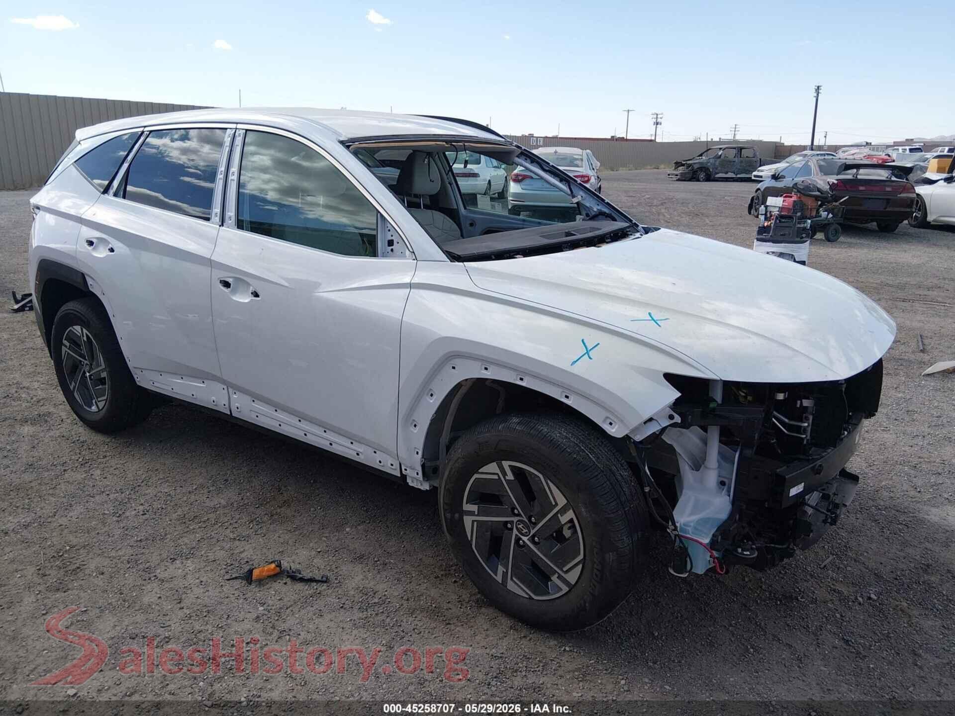 2025 HYUNDAI TUCSON HYBRID VIN KM8JBDD13SU346334, auction photo