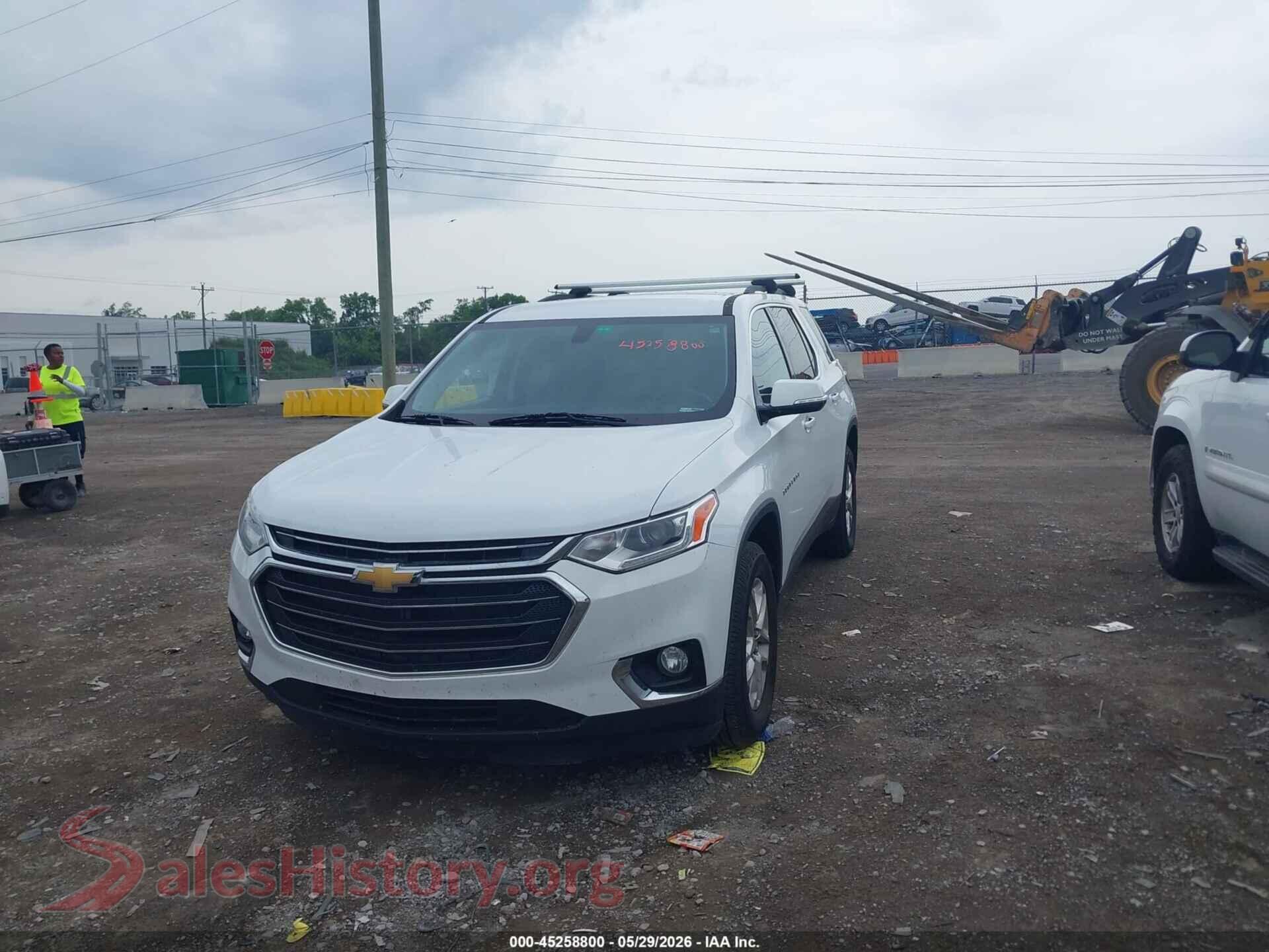 2019 CHEVROLET TRAVERSE VIN 1GNERMKW0KJ242666, rear passenger side
